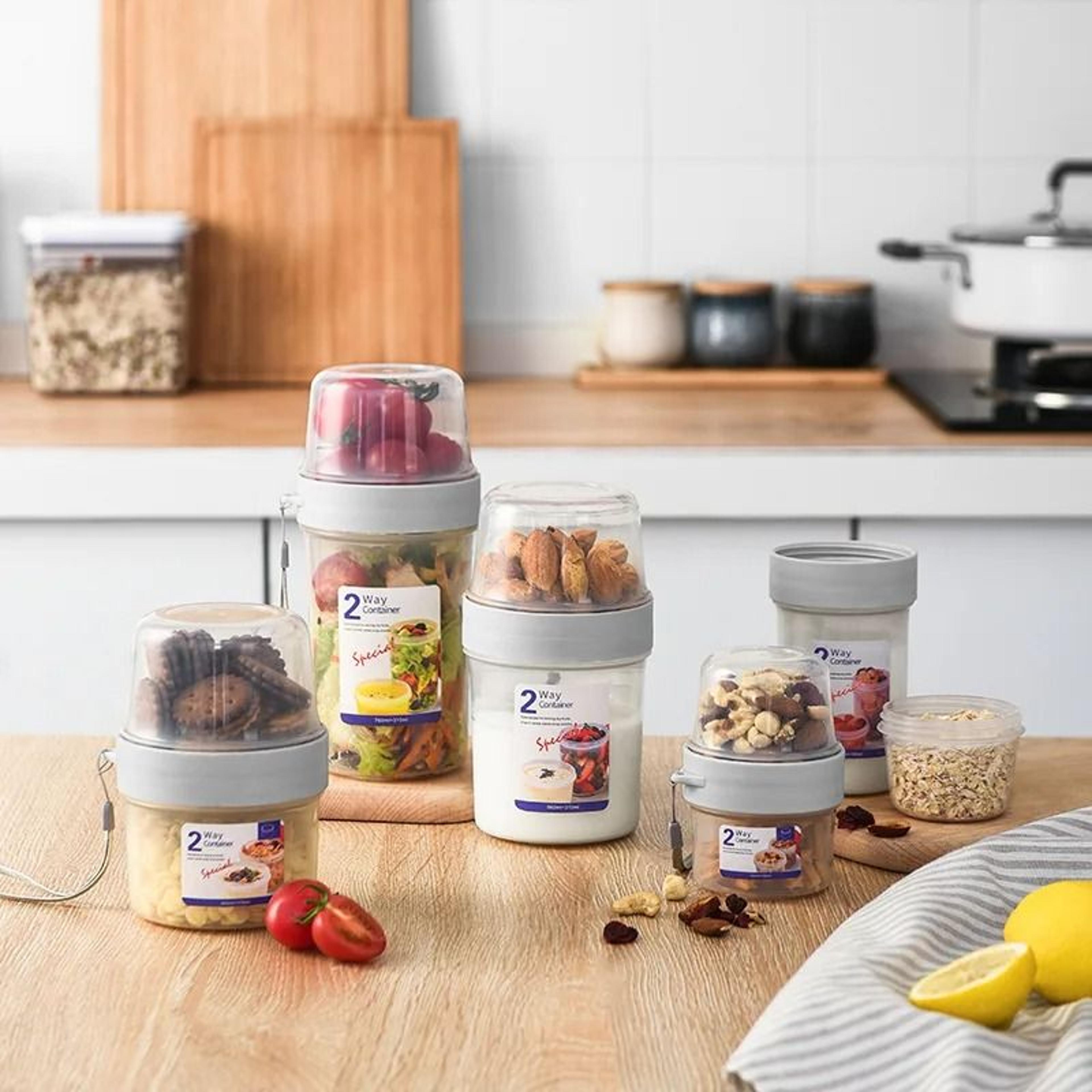 portable breakfast oatmeal & yogurt sealed container