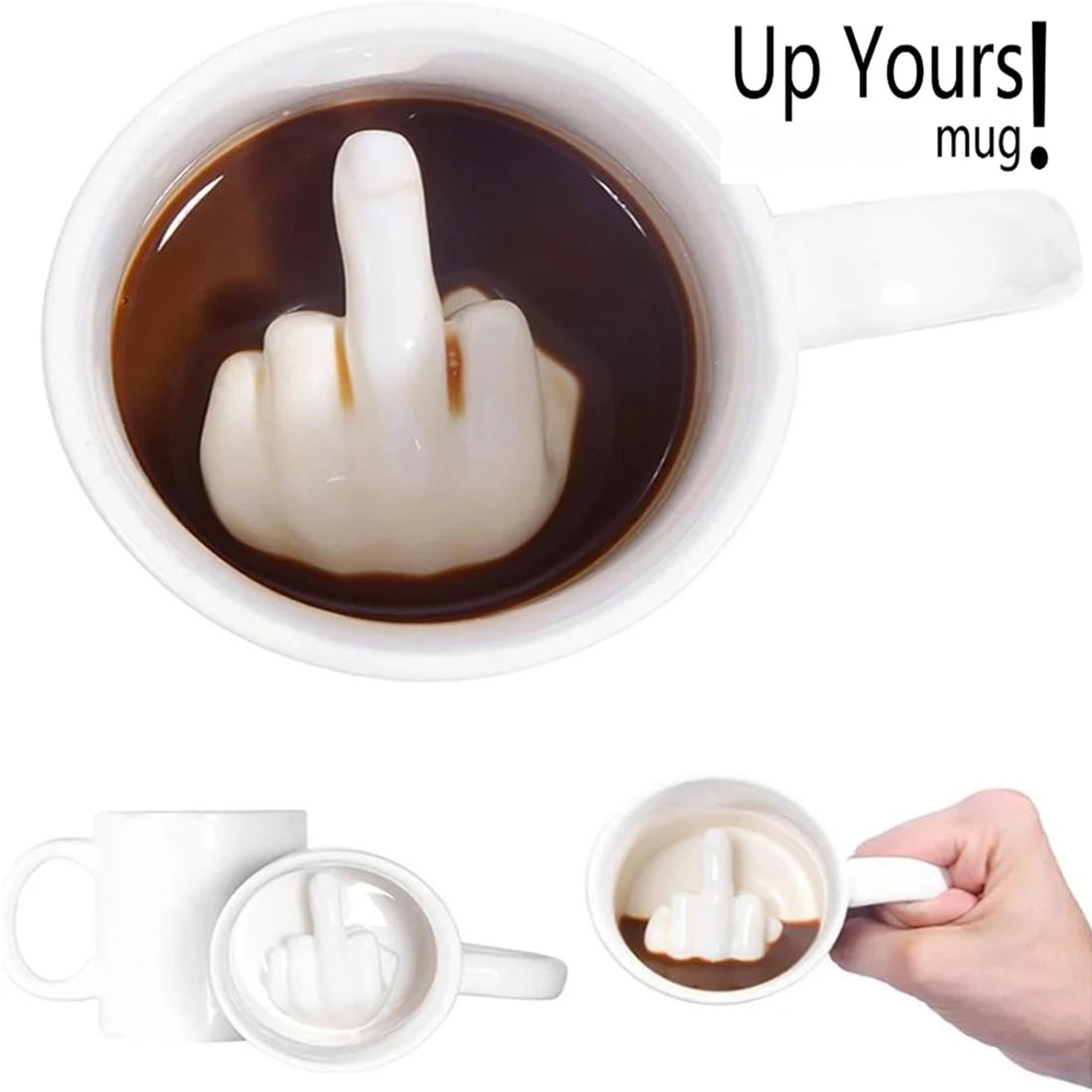 300 ml middle finger creative ceramic mug