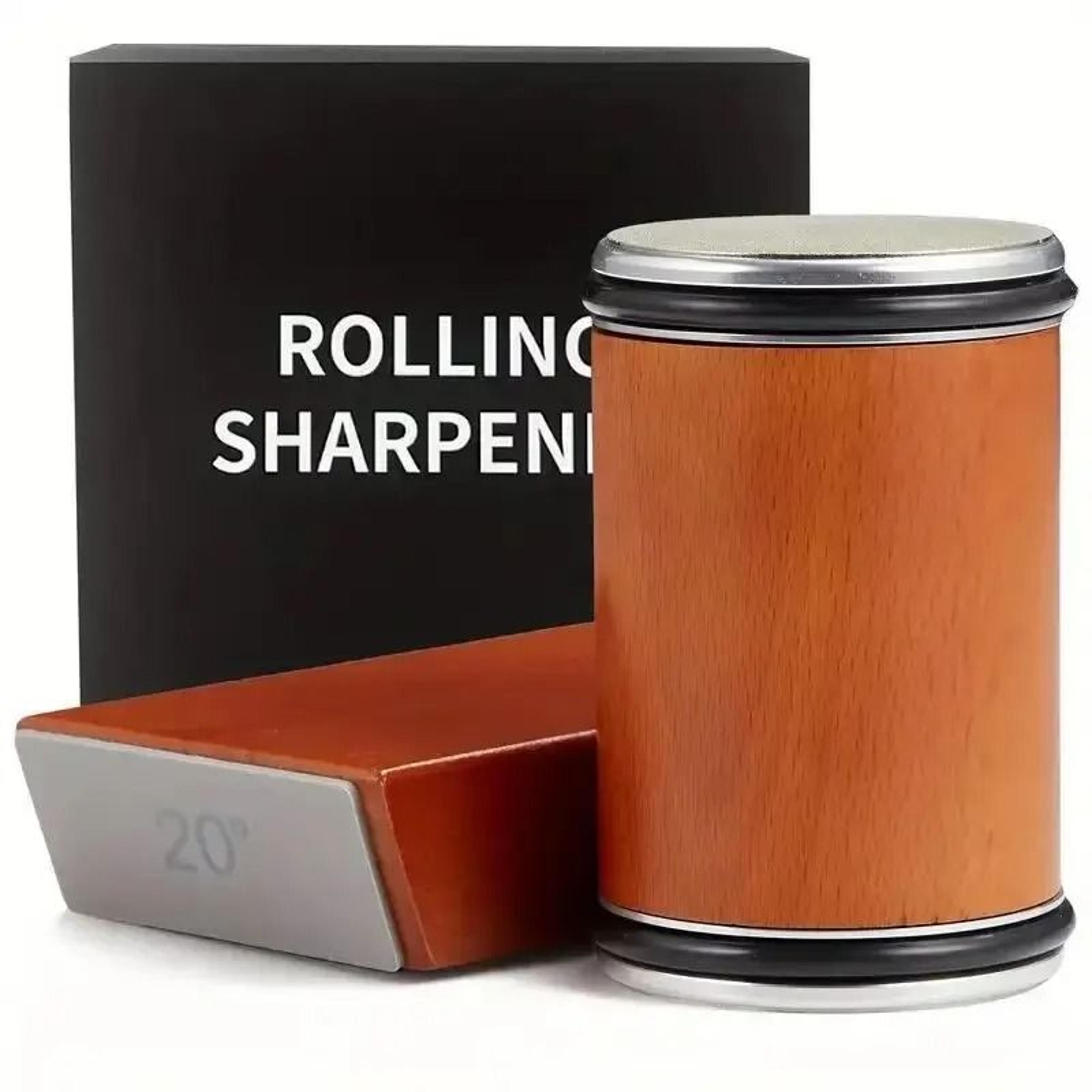 rolling knife sharpener kit magnetic 15 and 20 degree straight edge diamond sharpener