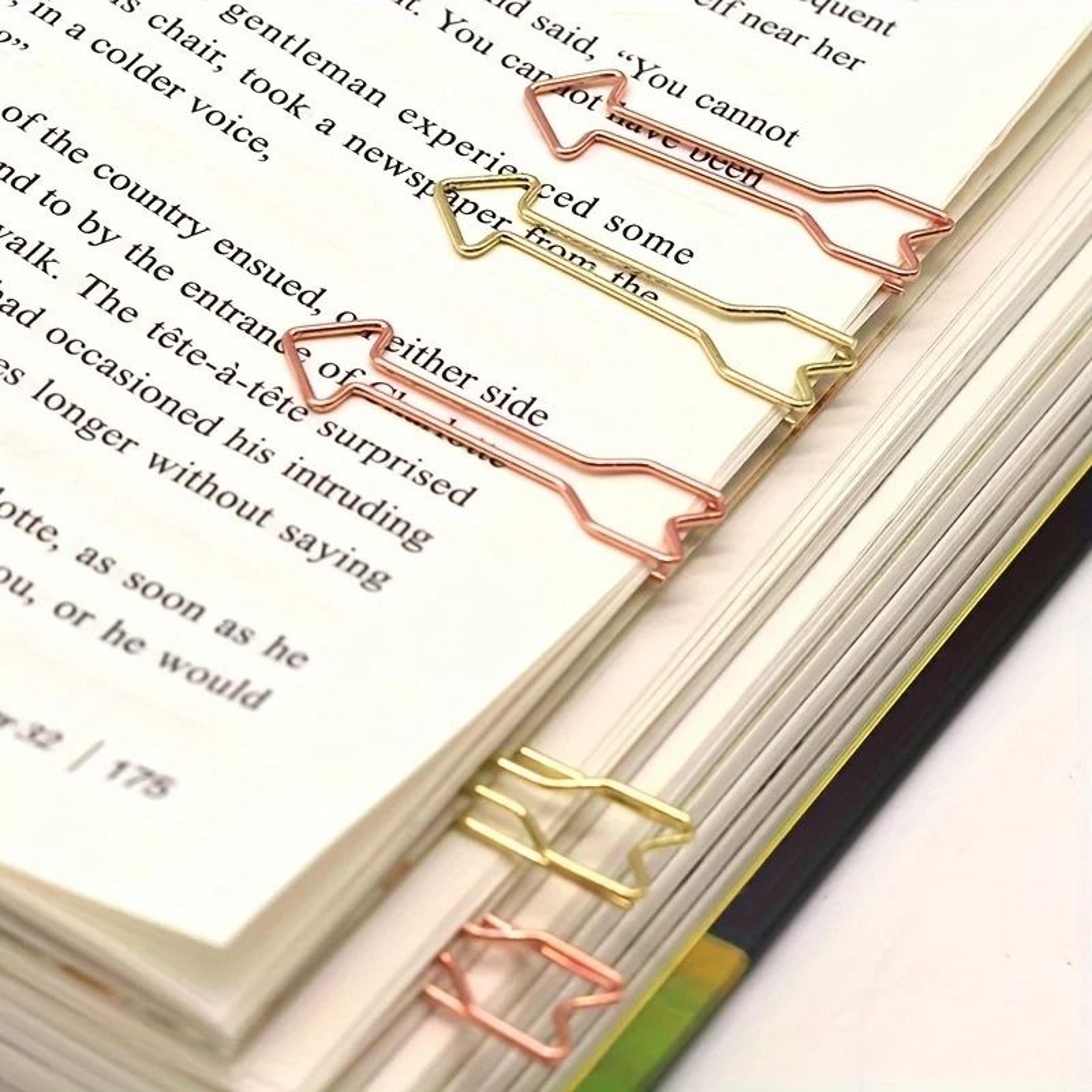 professional arrow-shaped metal paper clips for office organization