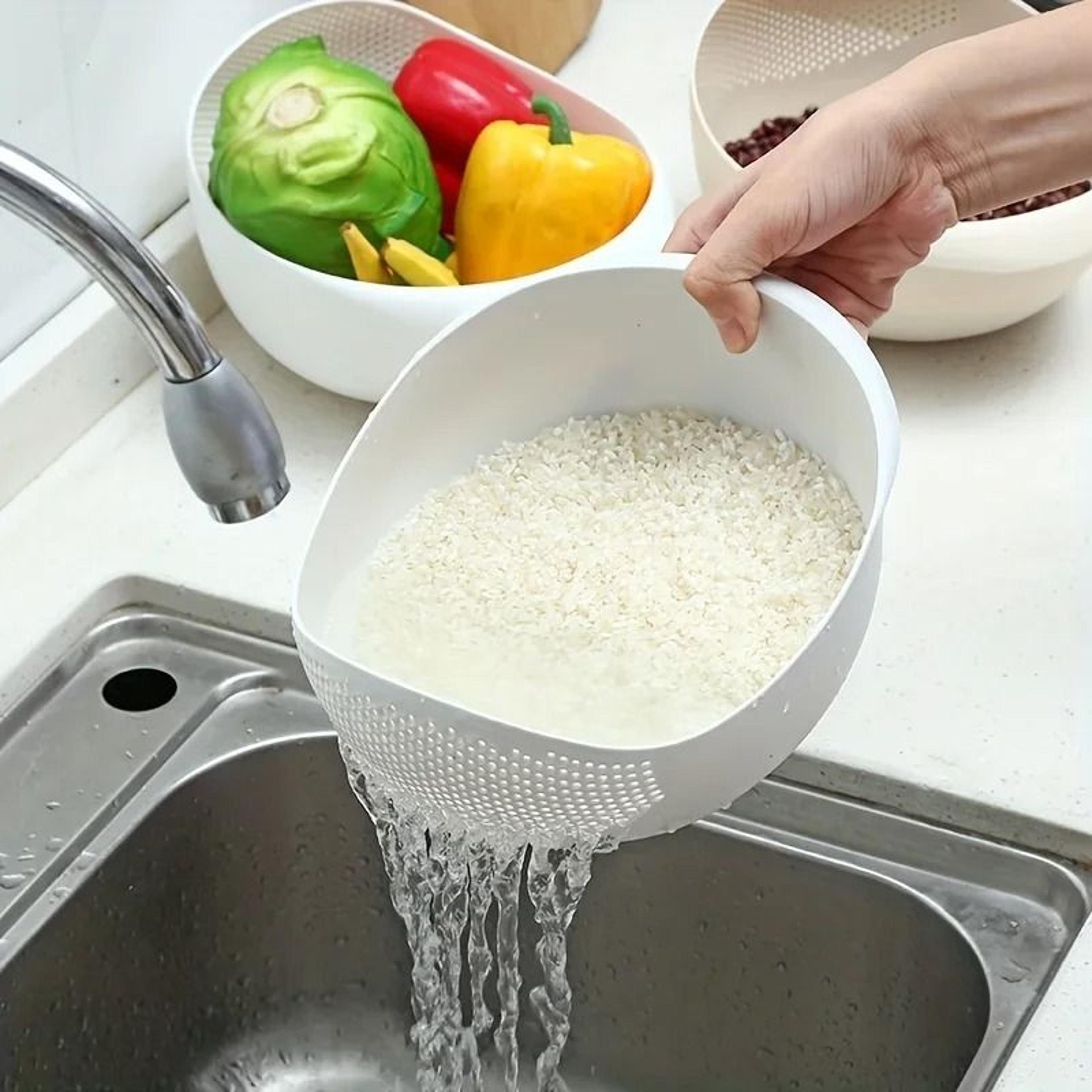 professional multi-purpose rice drainage basket and filter