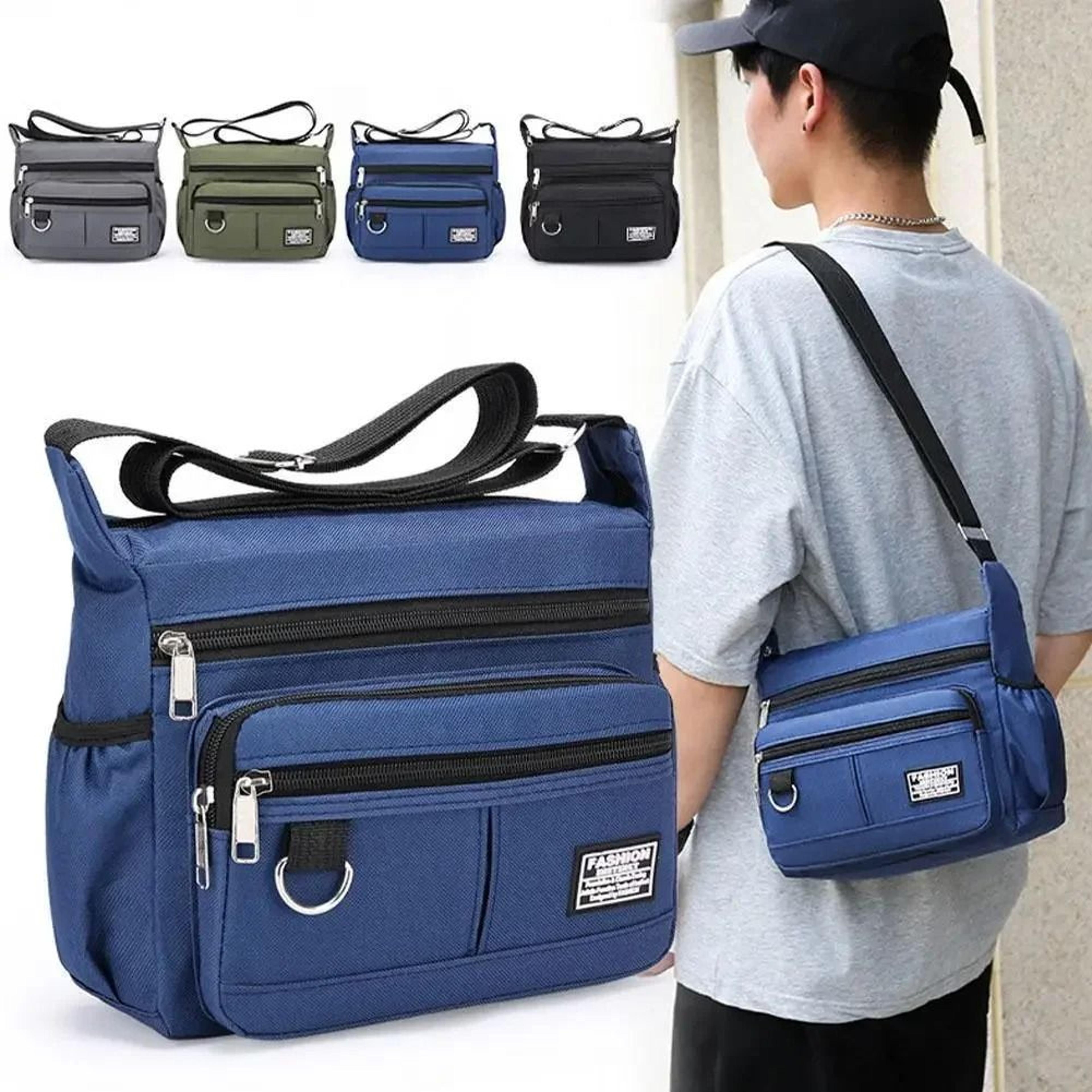 mens high-capacity business and leisure crossbody bag