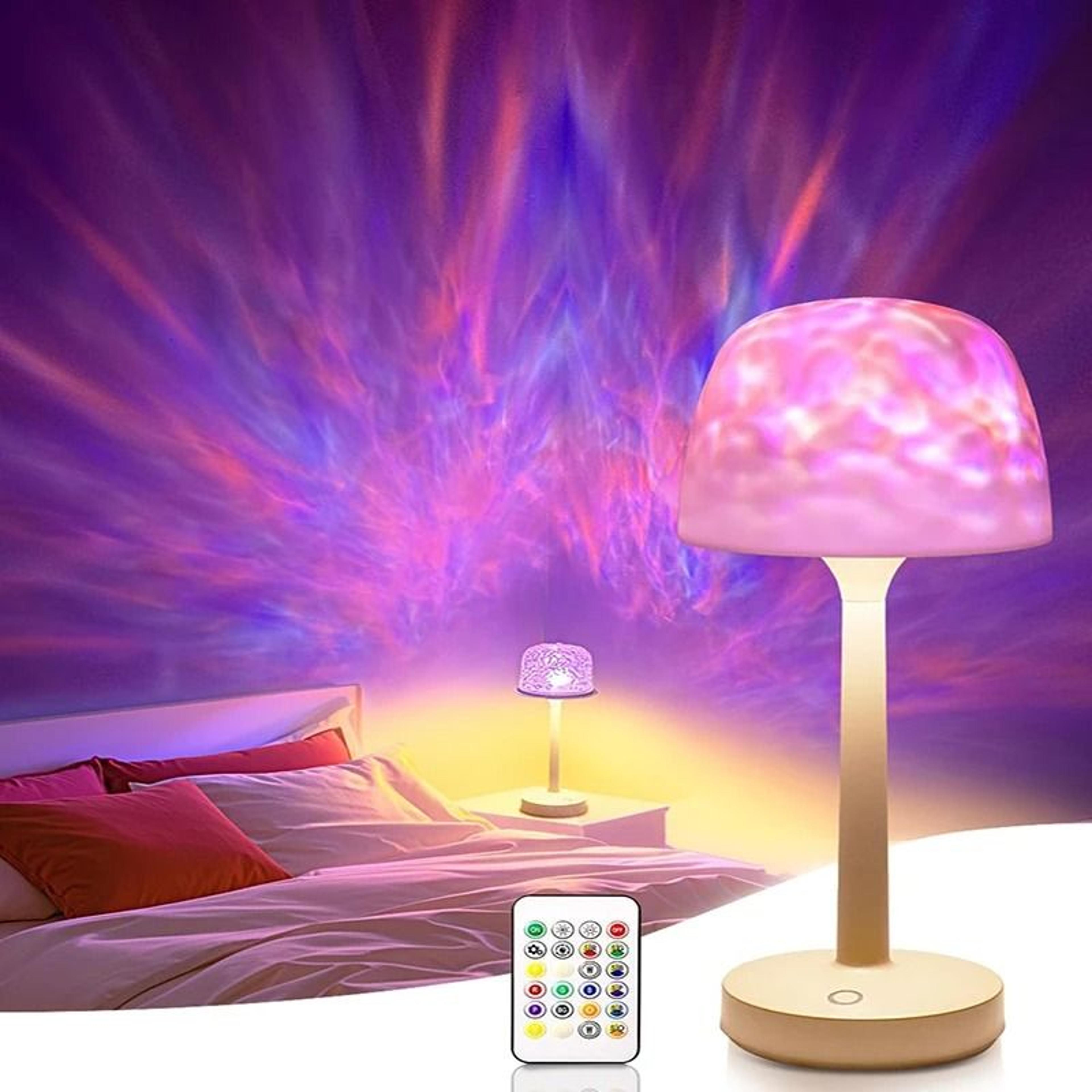 creative ocean wave cordless projector light