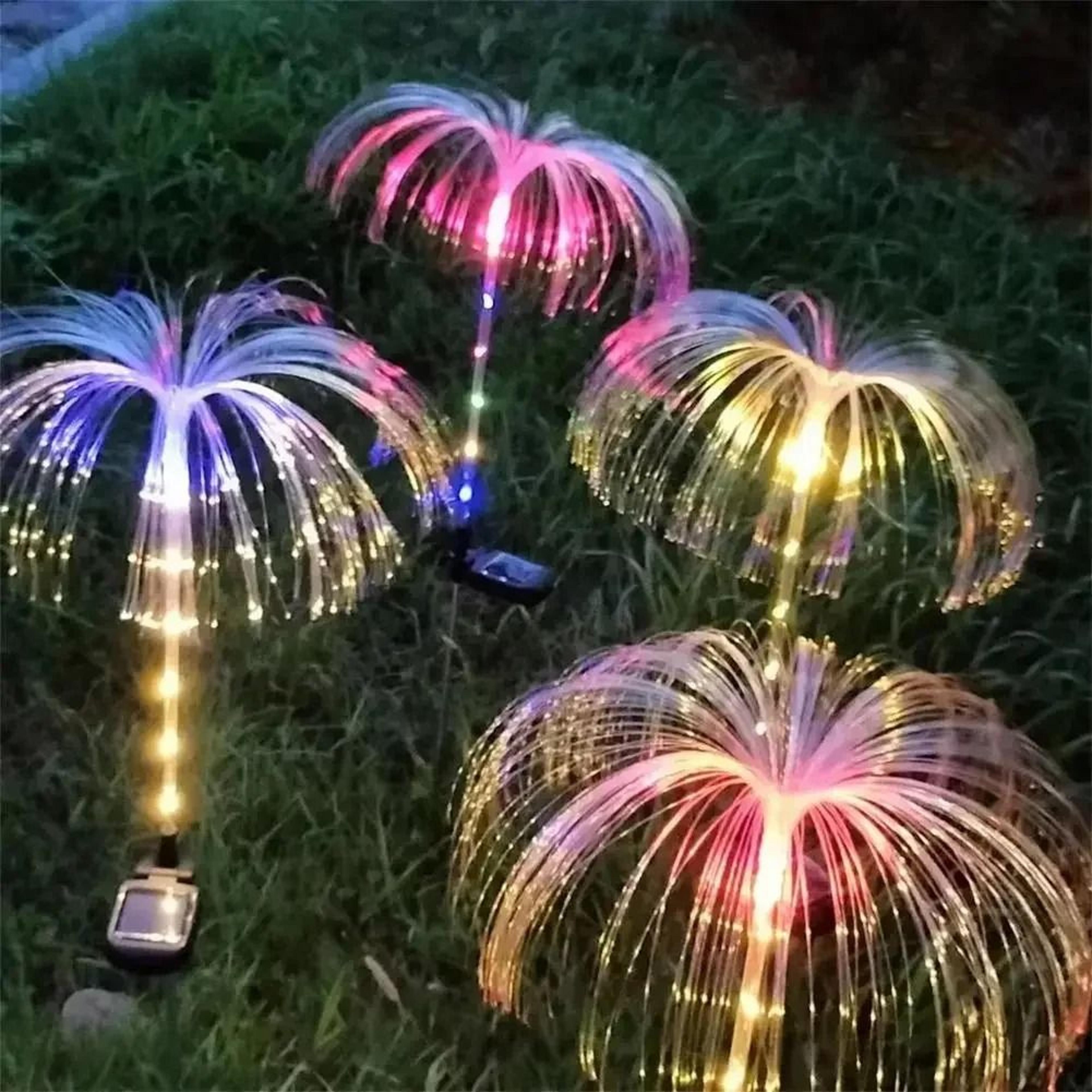 led solar jellyfish garden lights