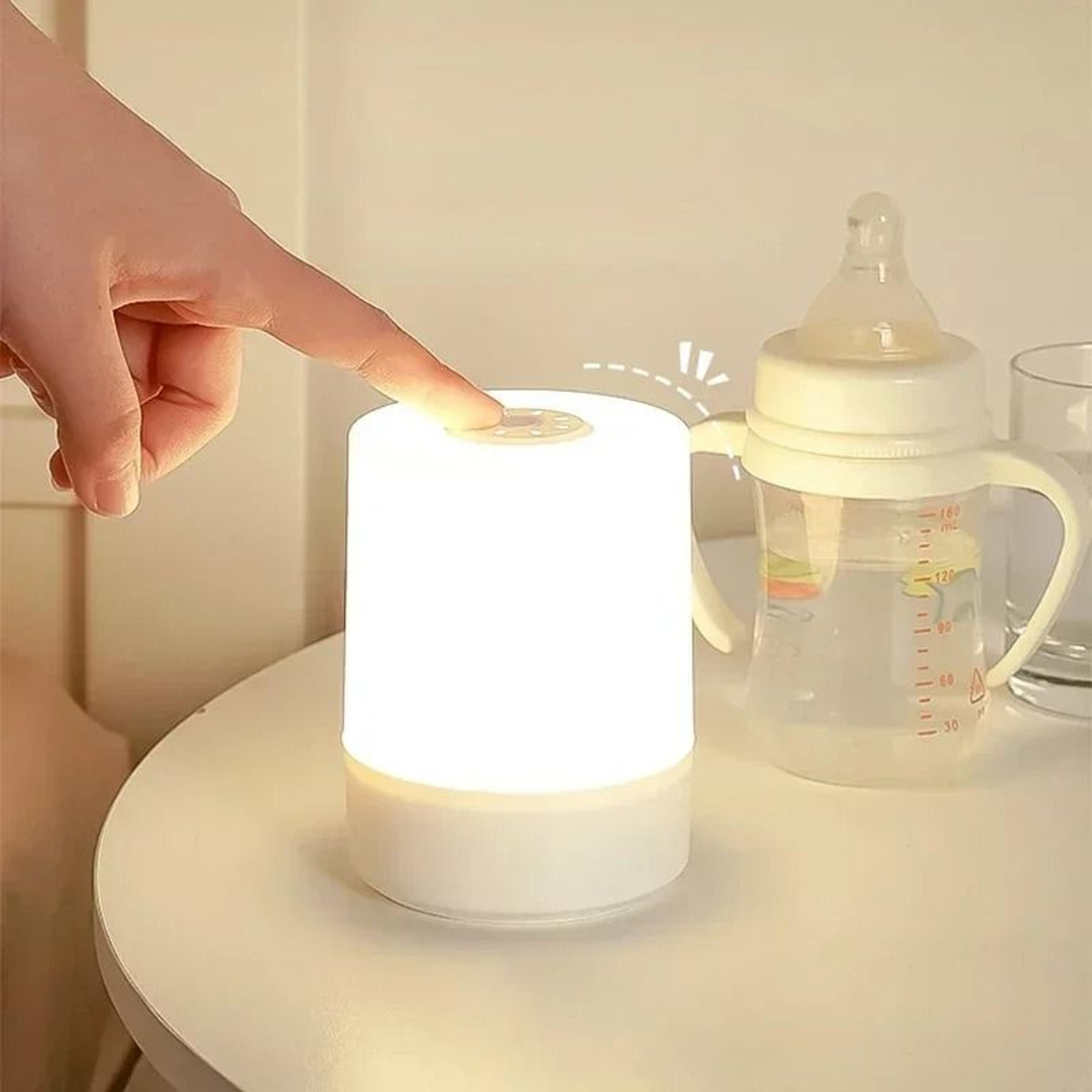 dimmable touch rechargeable bedside lamp
