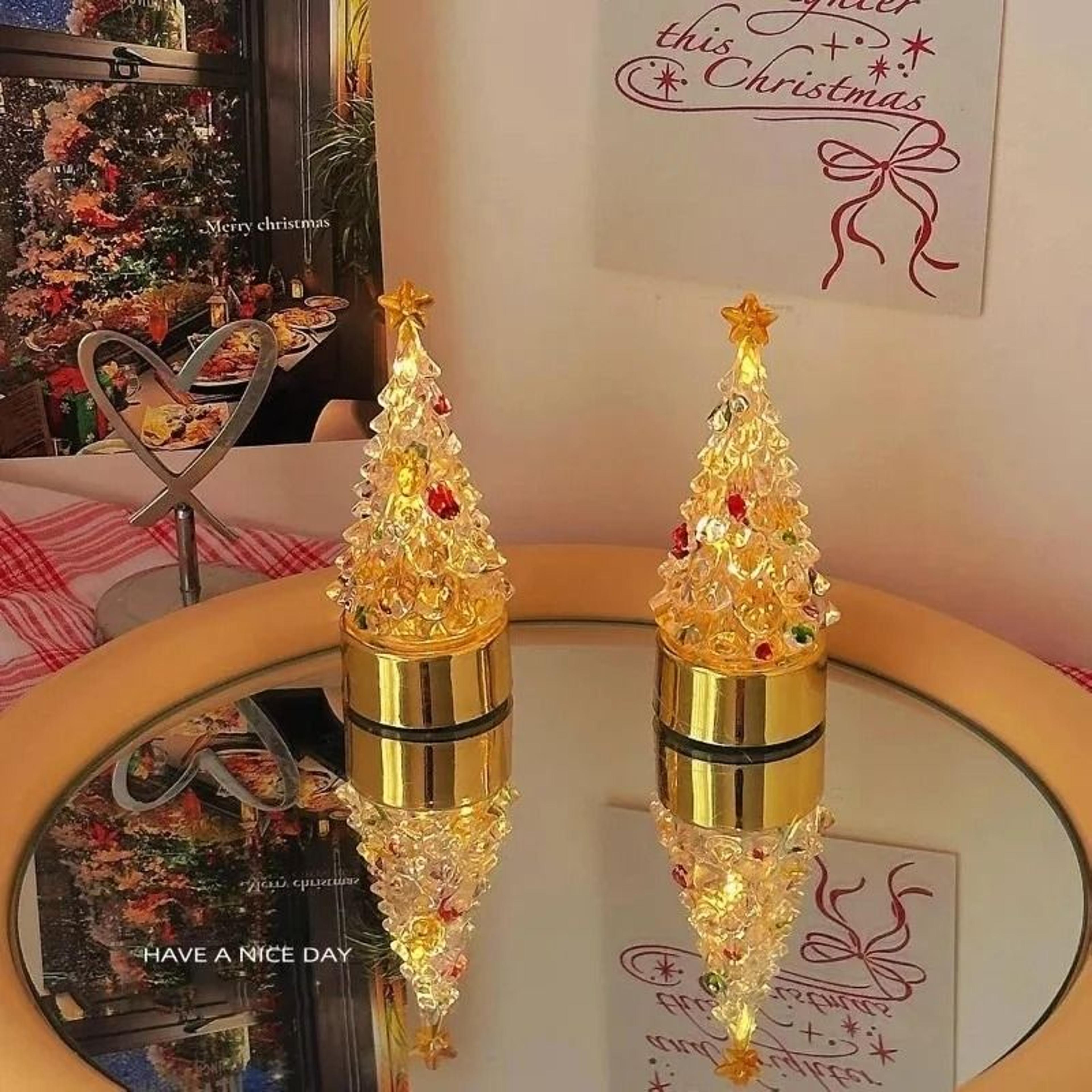 led mini christmas tree night lamp