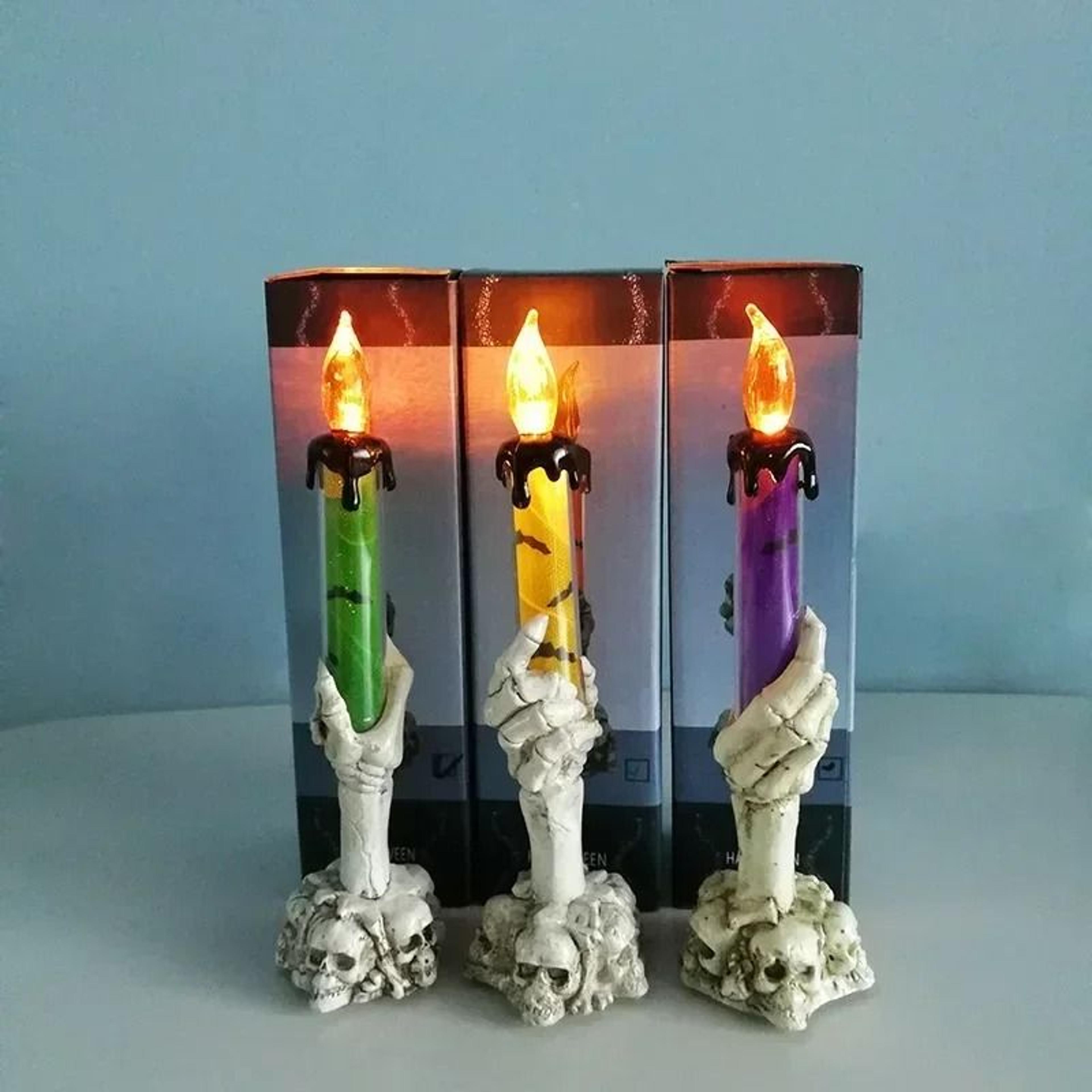 halloween led decorative ghost candle light
