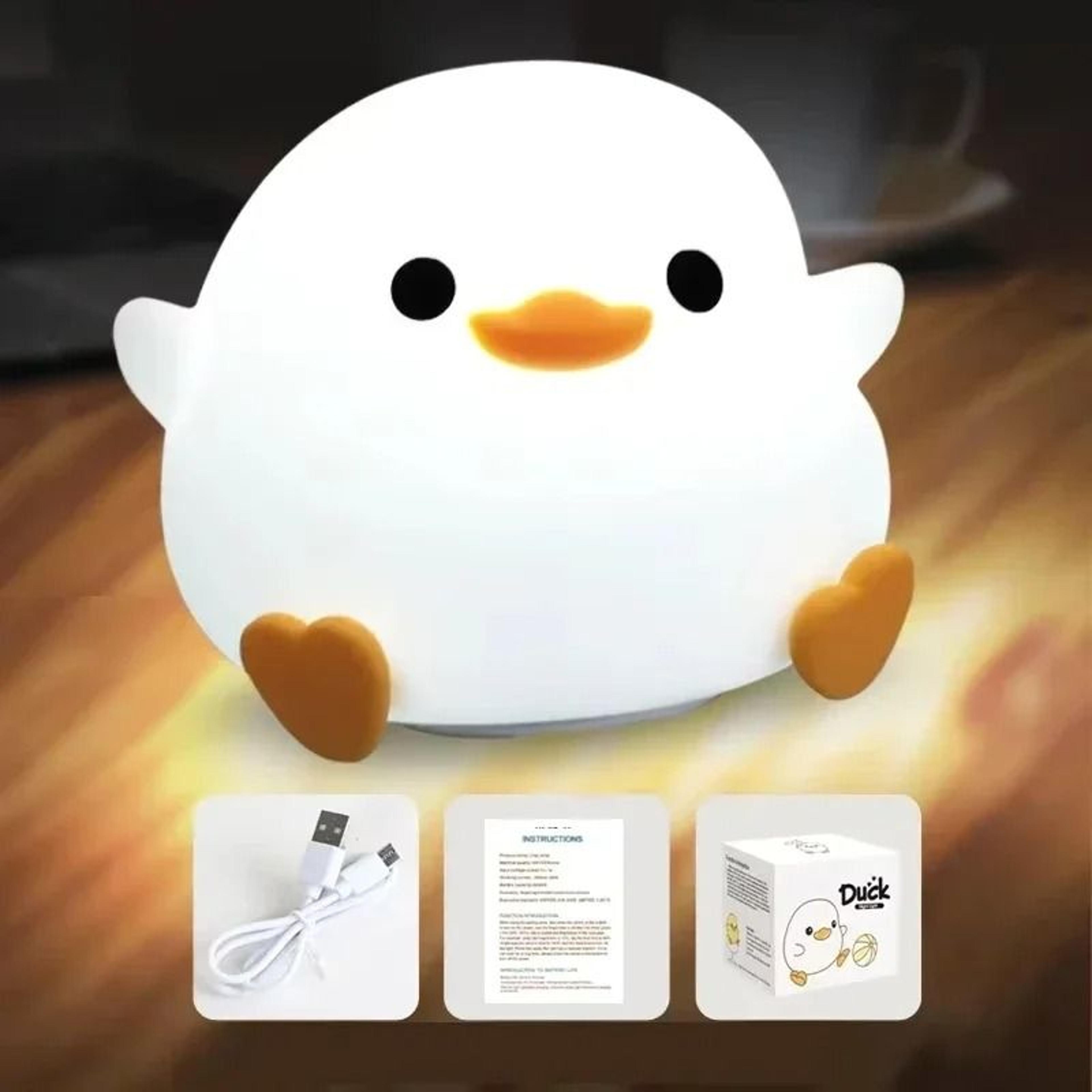 rechargeable dodo duck silicone night light