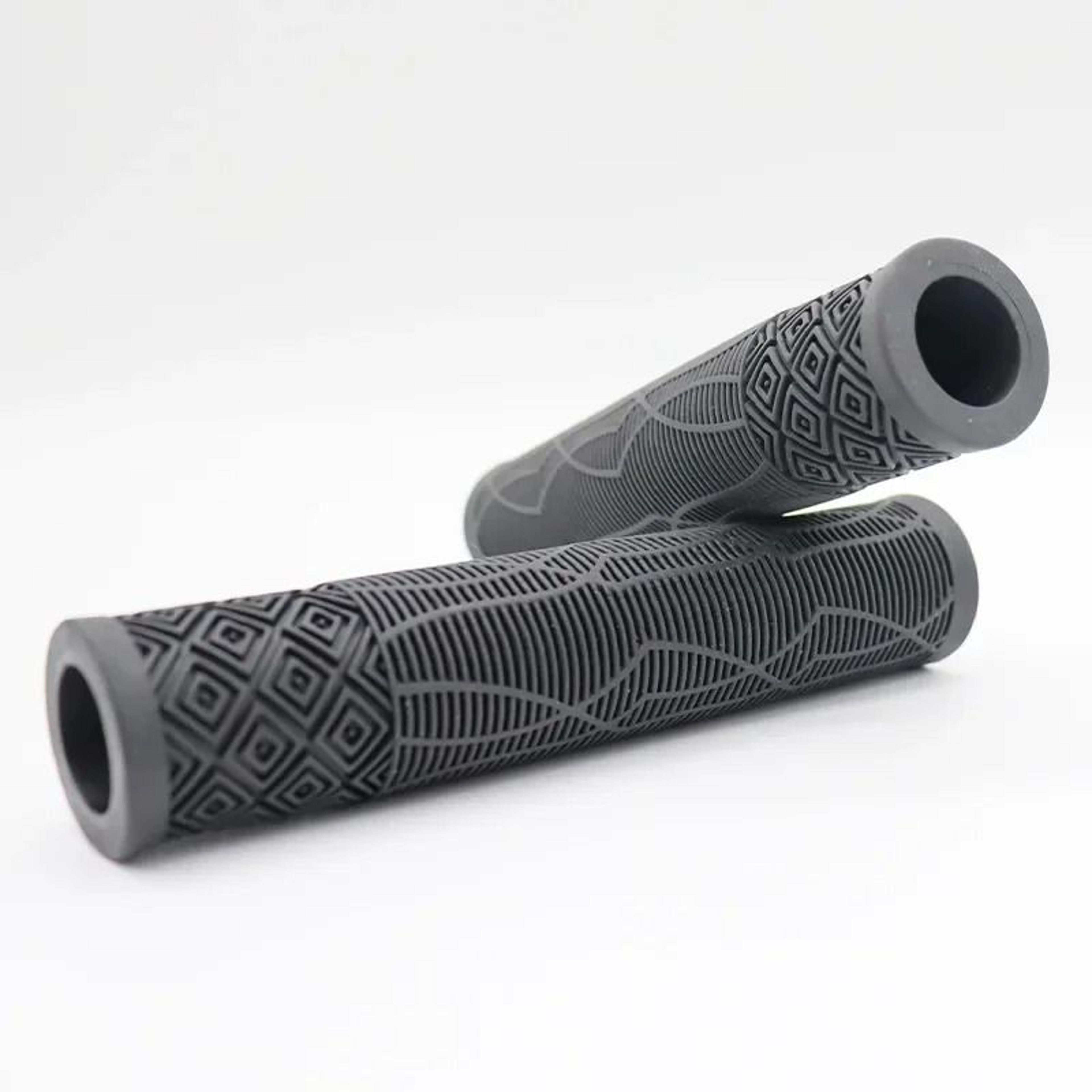 bicycle colored soft rubber handlebar grips (1 pair)