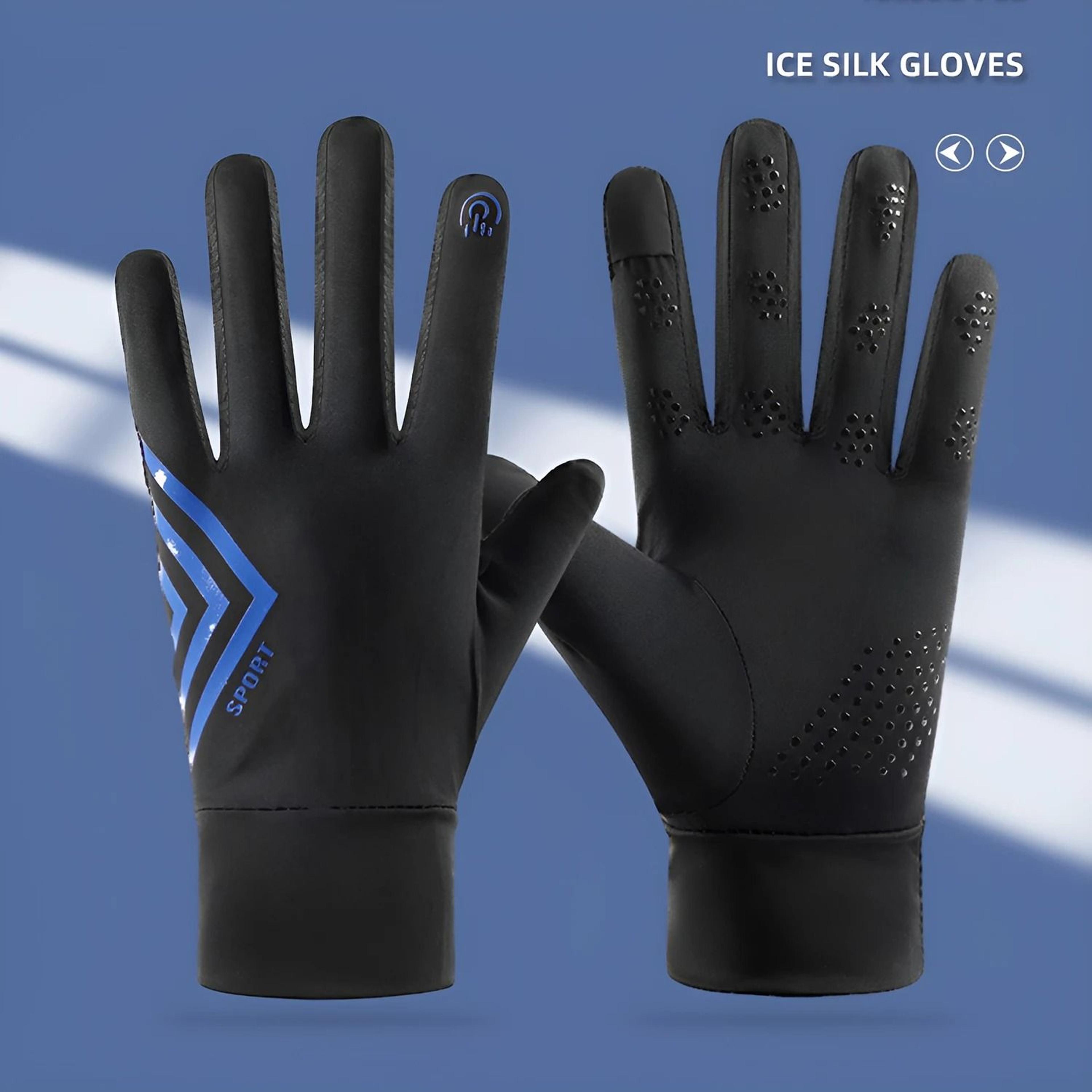 professional lightweight ice-silk running gloves