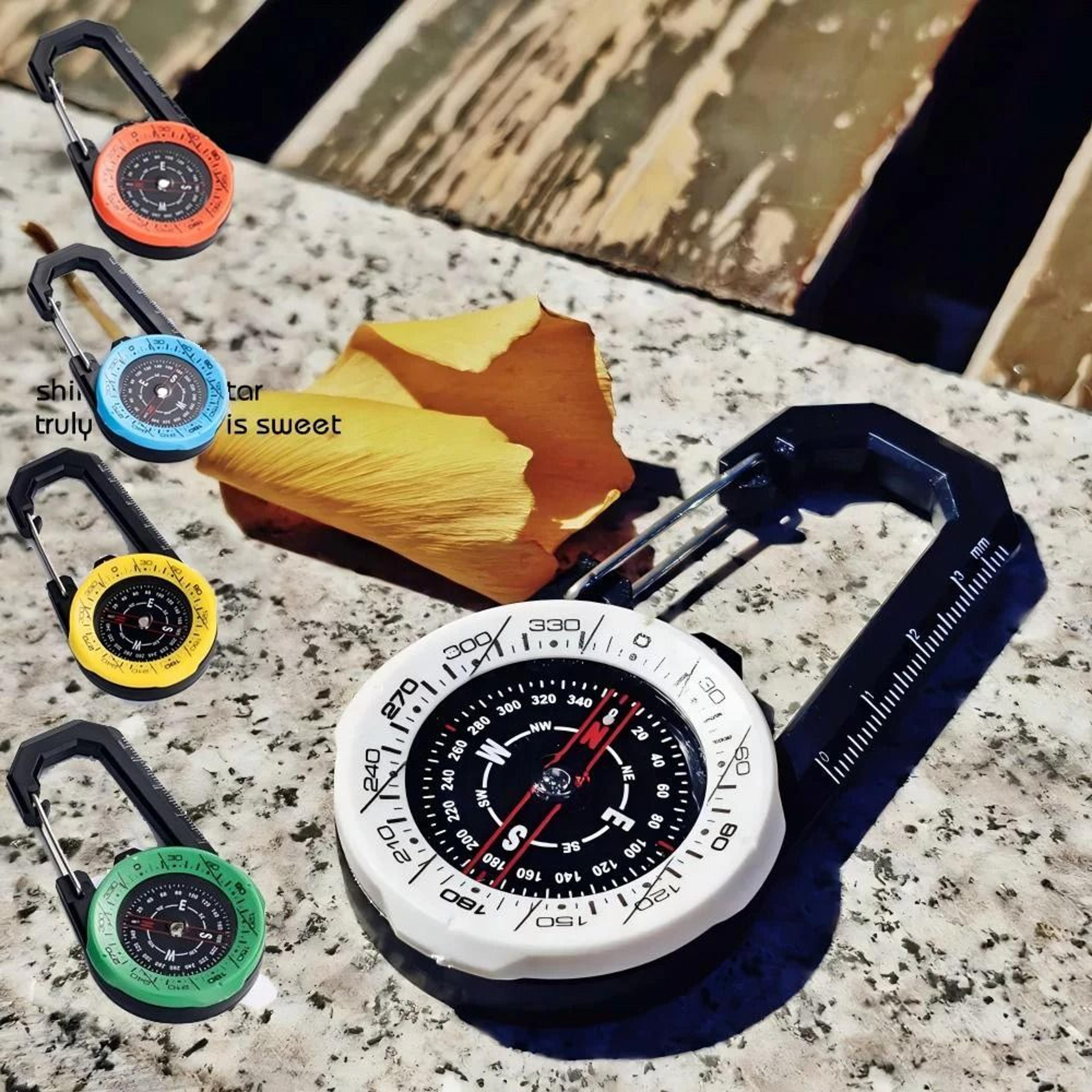 waterproof tactical carabiner compass guide