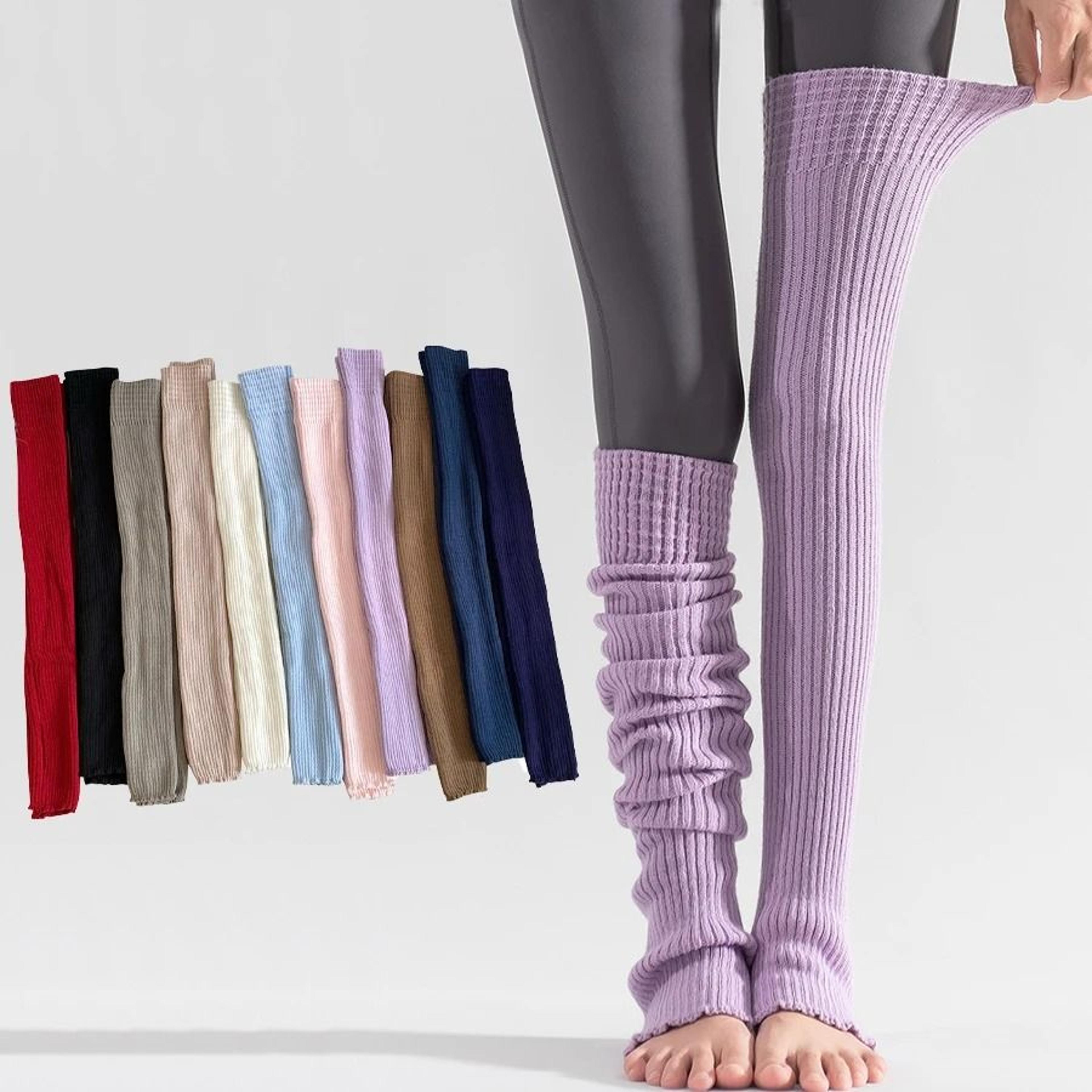 four seasons long stirrup yoga leg warmers