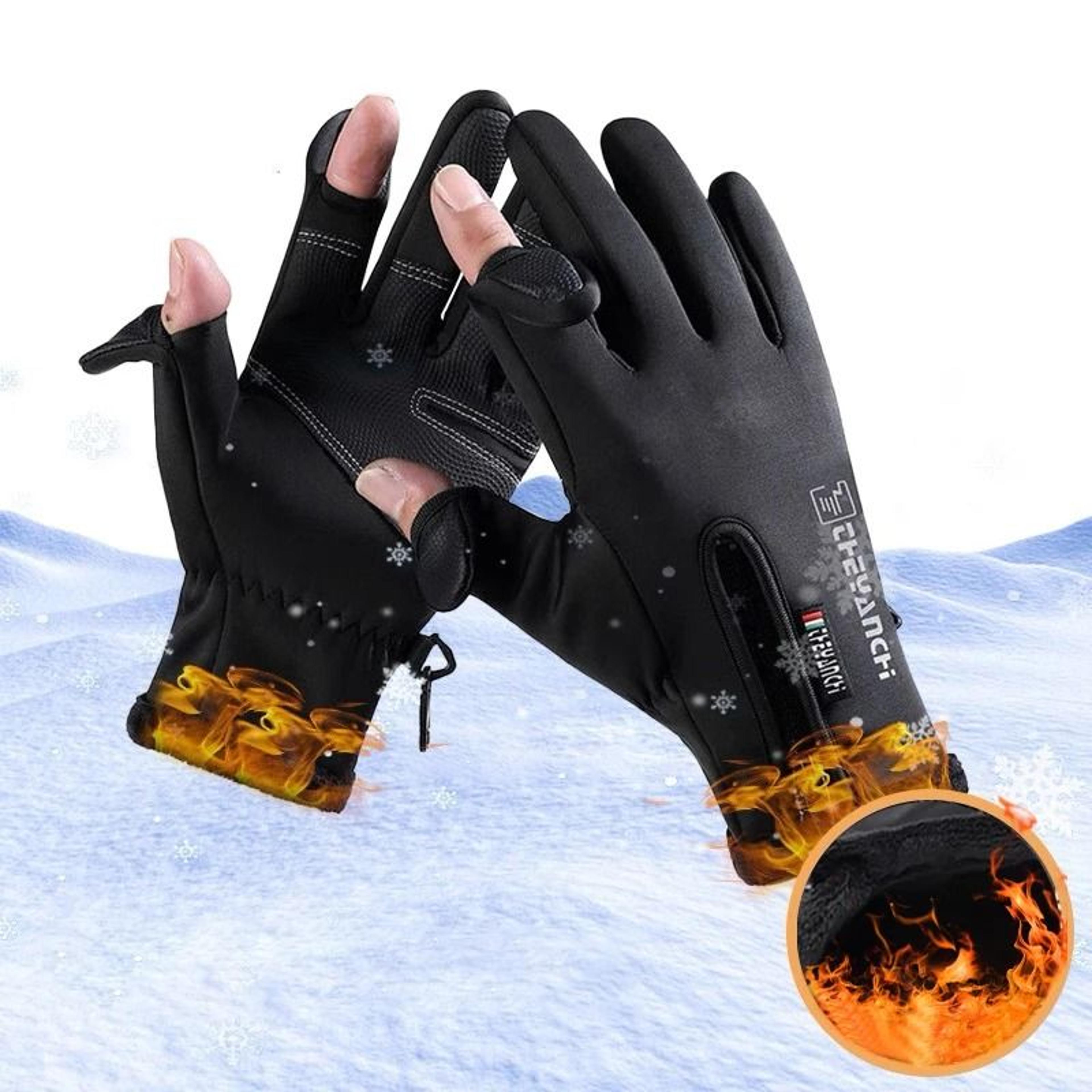 high-performance winter fingerless thermal gloves