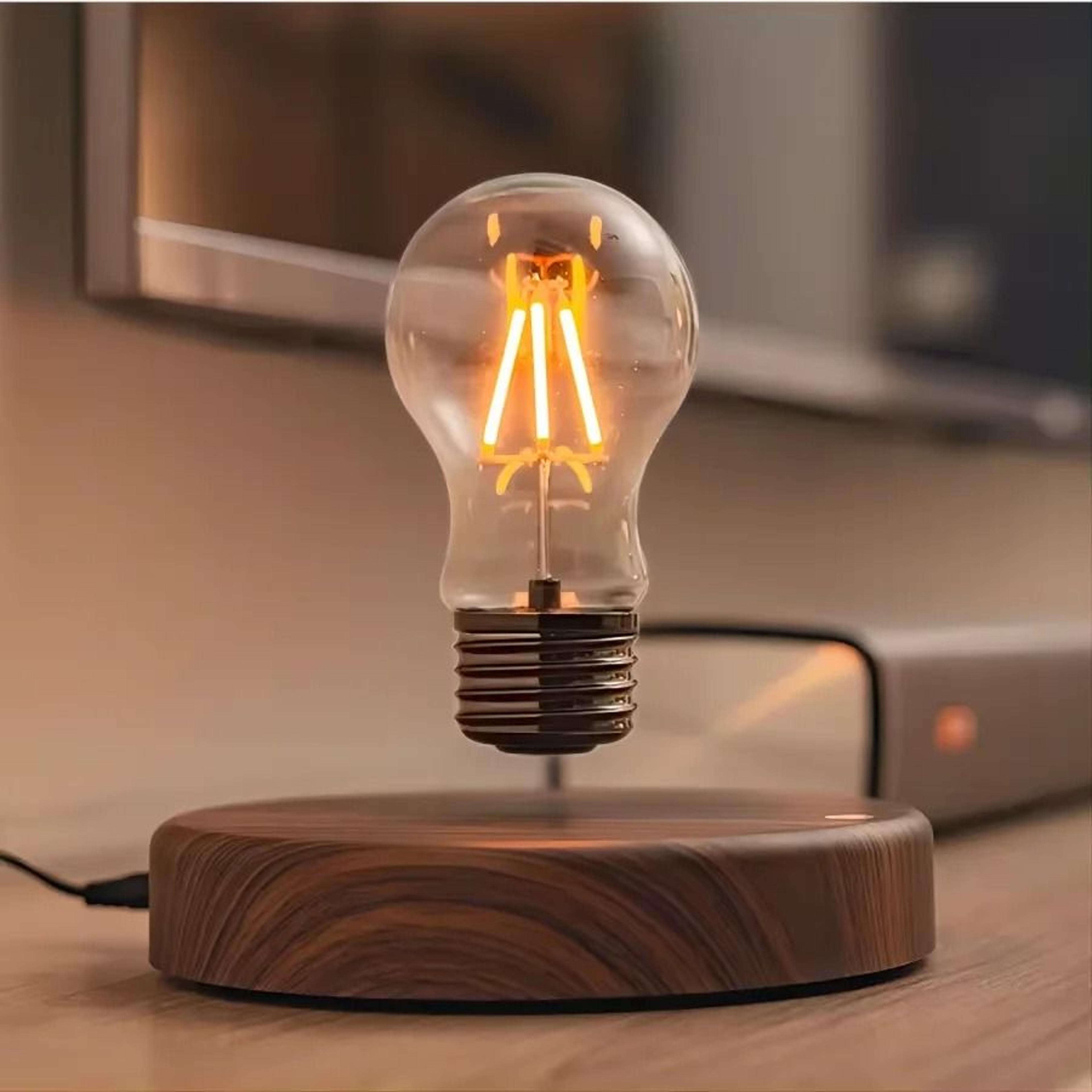 magnetic levitation floating led bulb table lamp