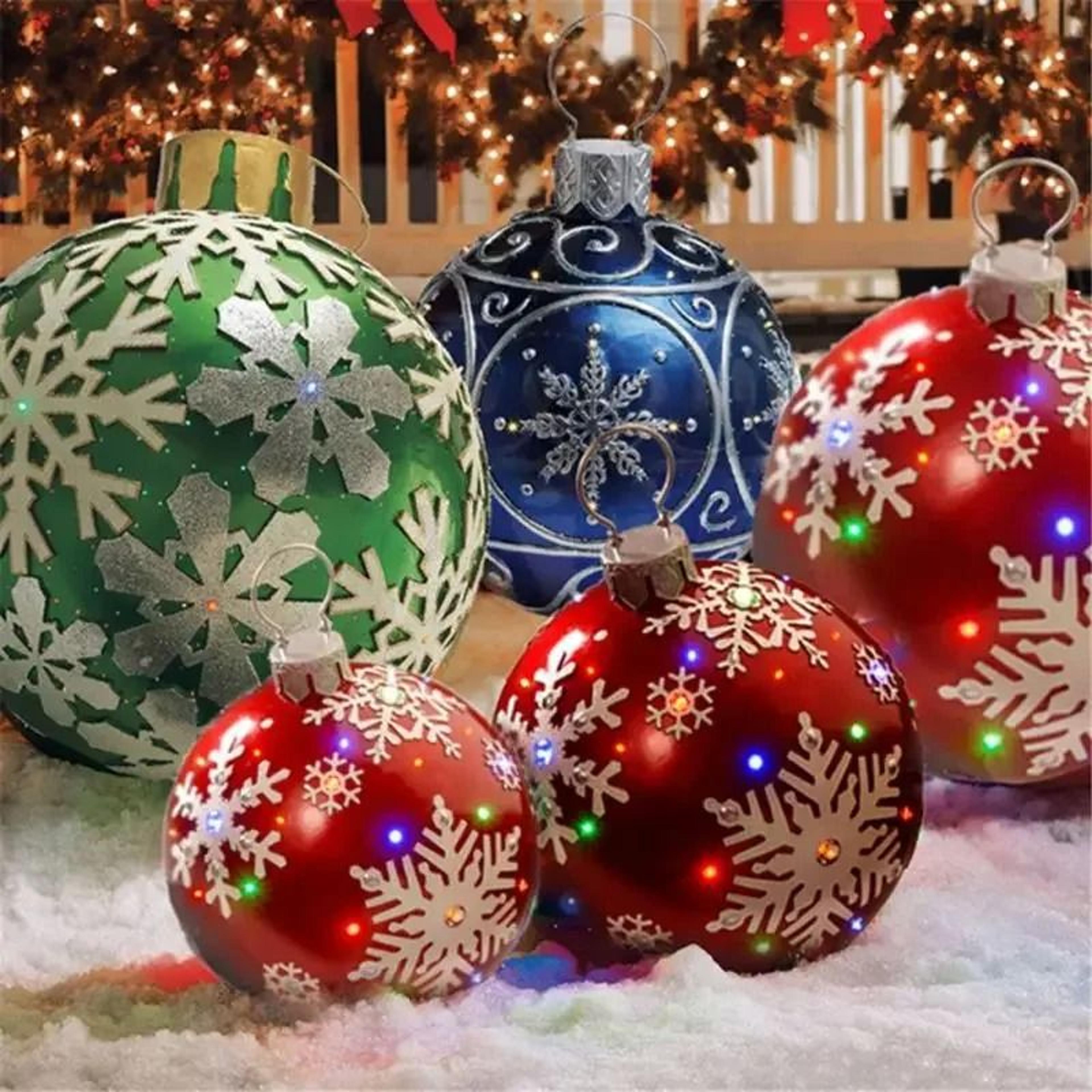 60cm giant outdoor christmas inflatable decorated ball