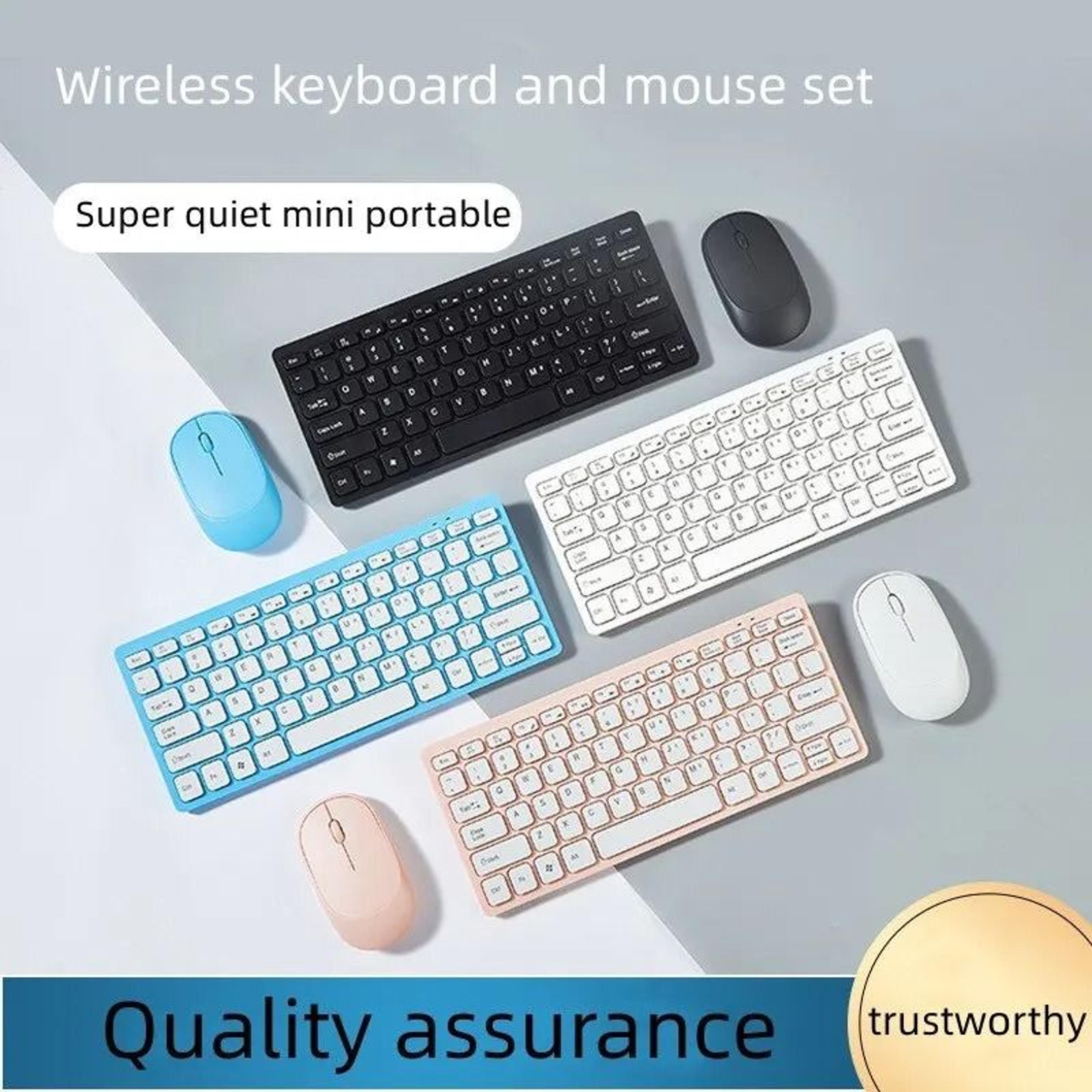 portable 2.4g mini wireless keyboard and mouse combo