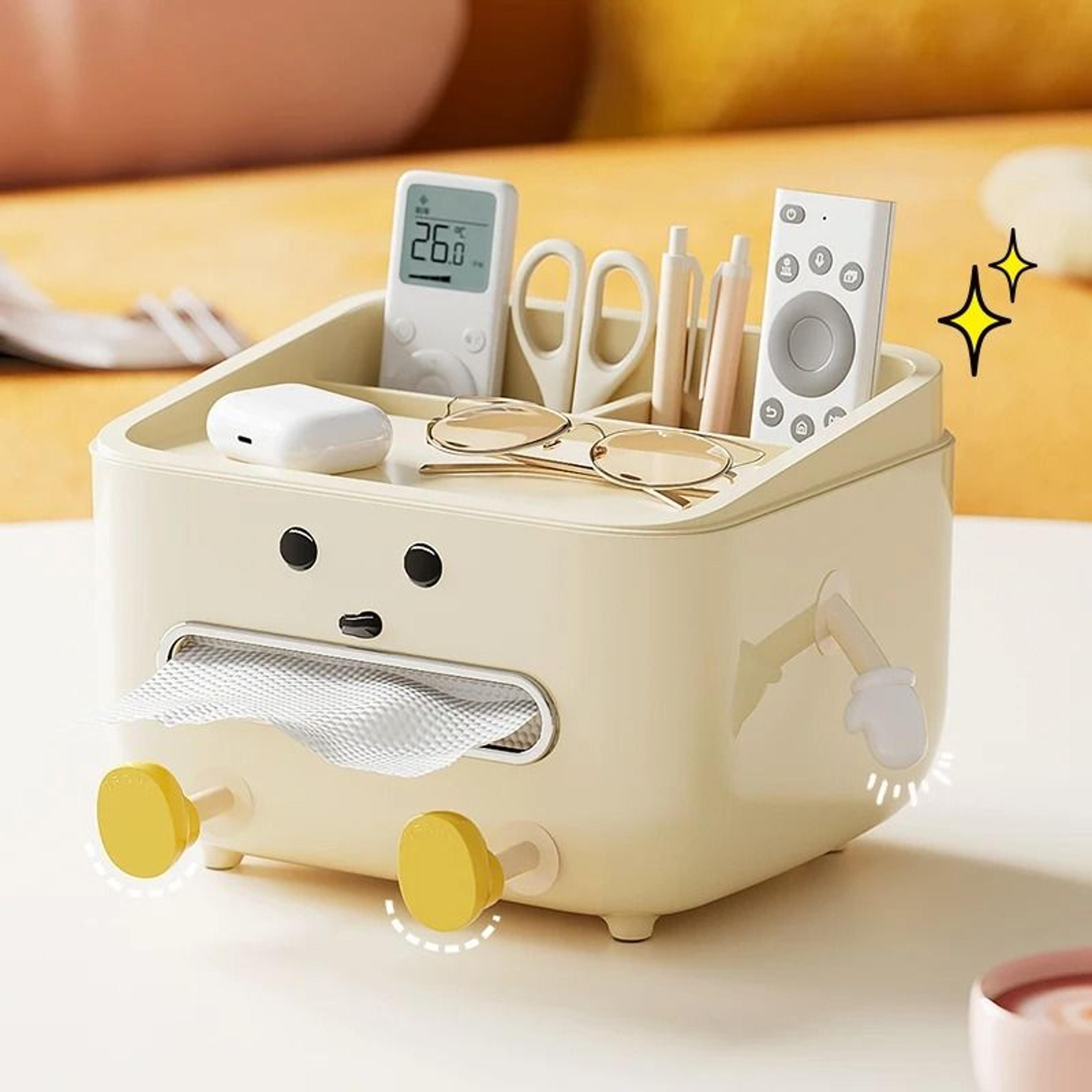 back-to-school desktop desktop paper towel & organizer box