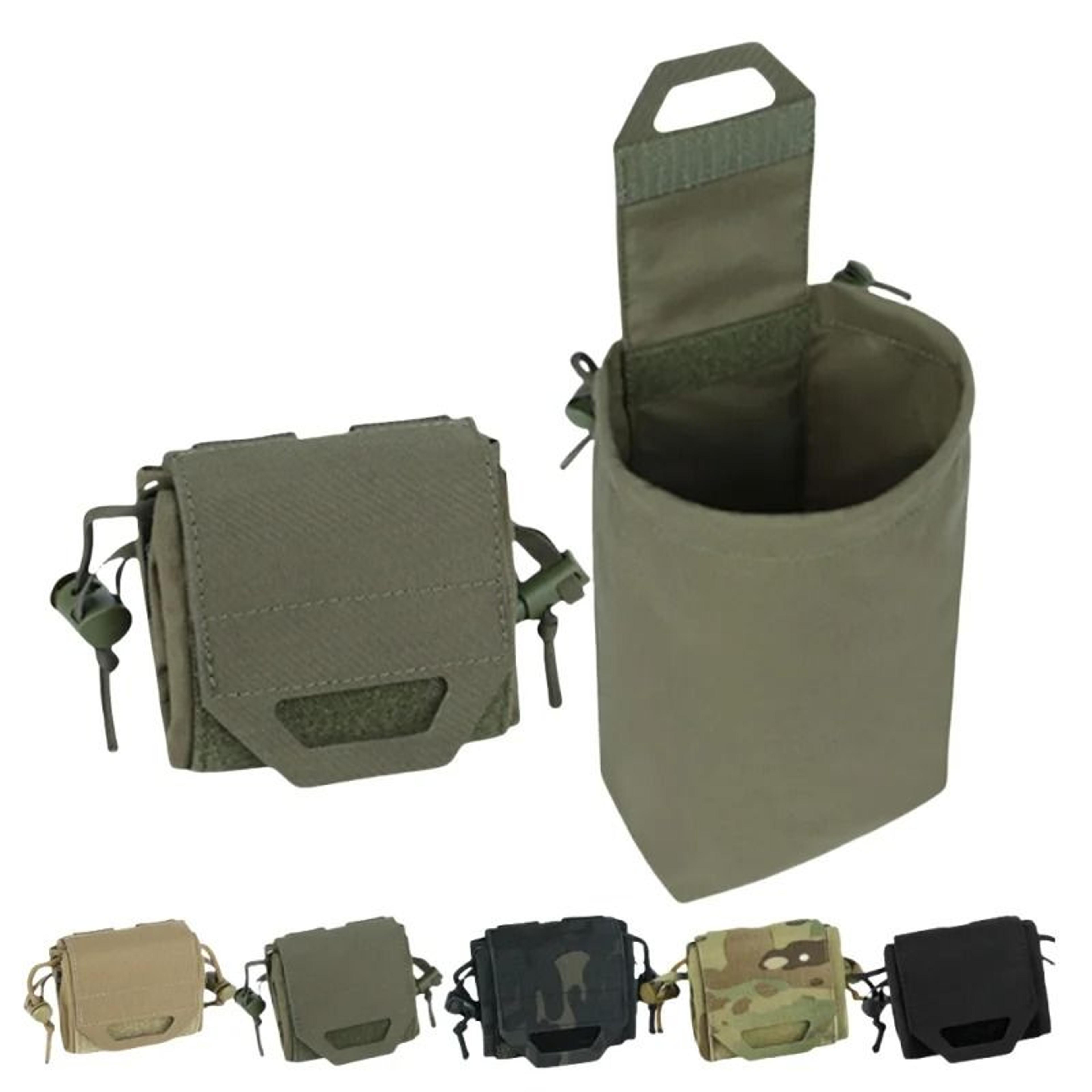 molle mini folding dump & recycling pouch