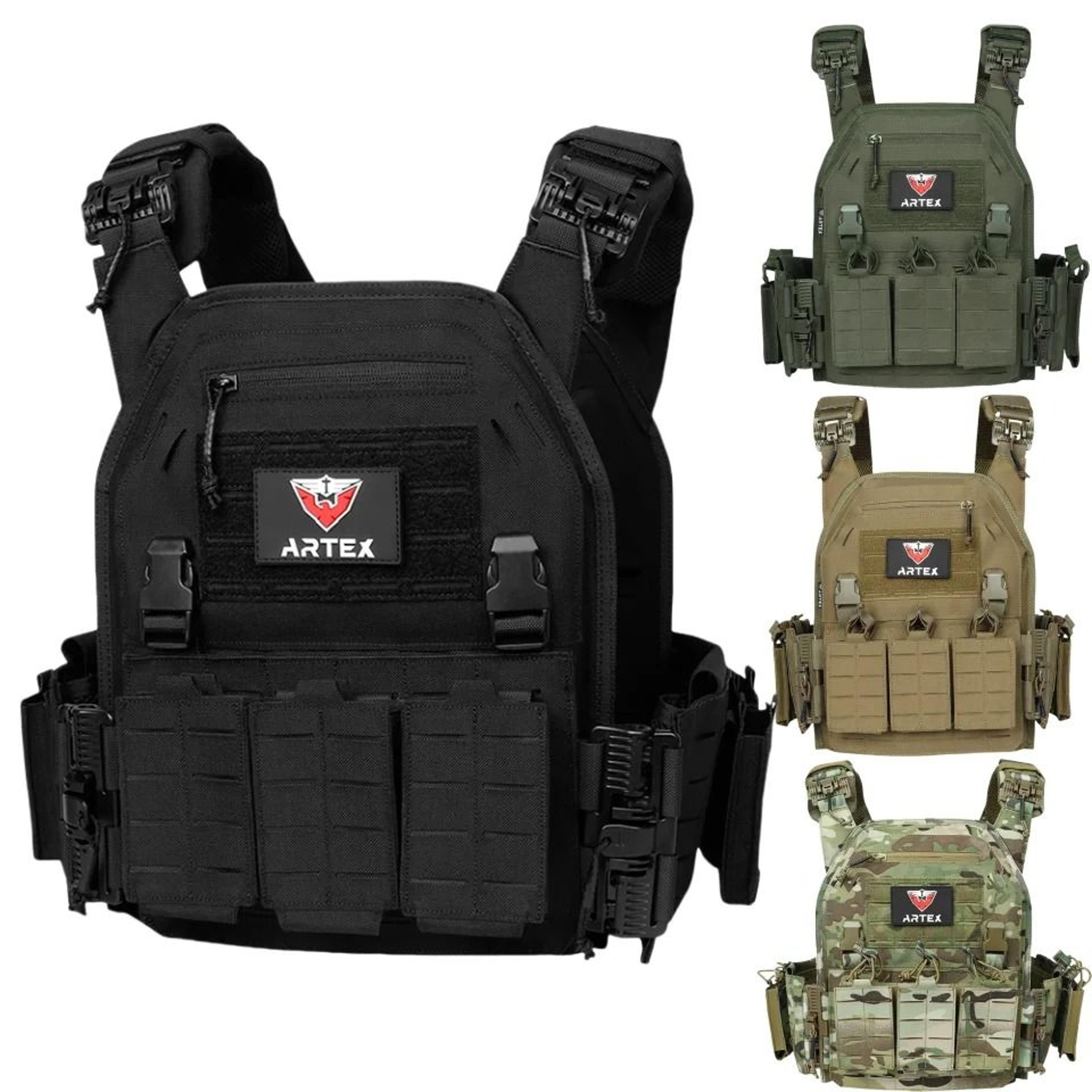 tactical quick-release laser-cut plate carrier