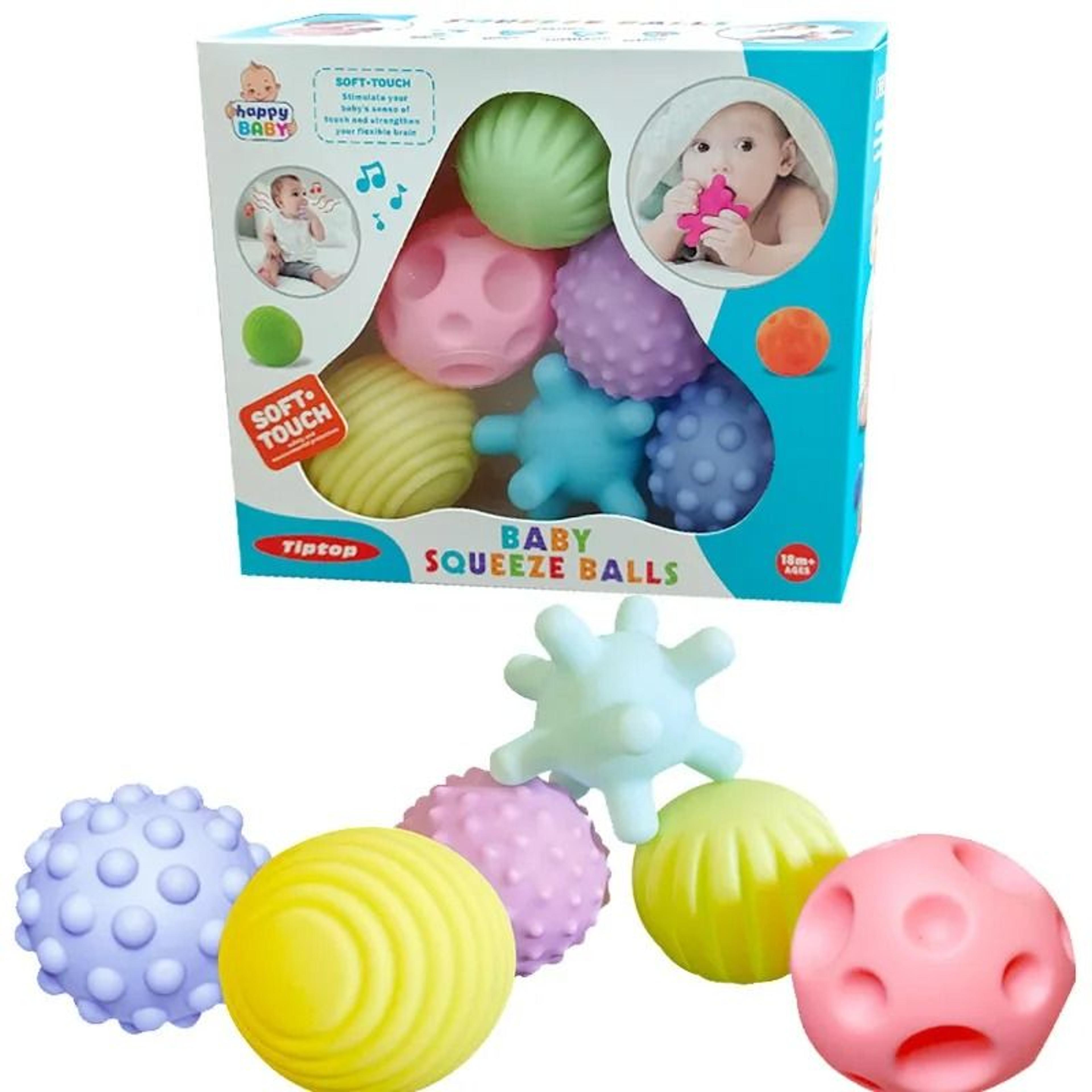 textured multi sensory baby touch ball set