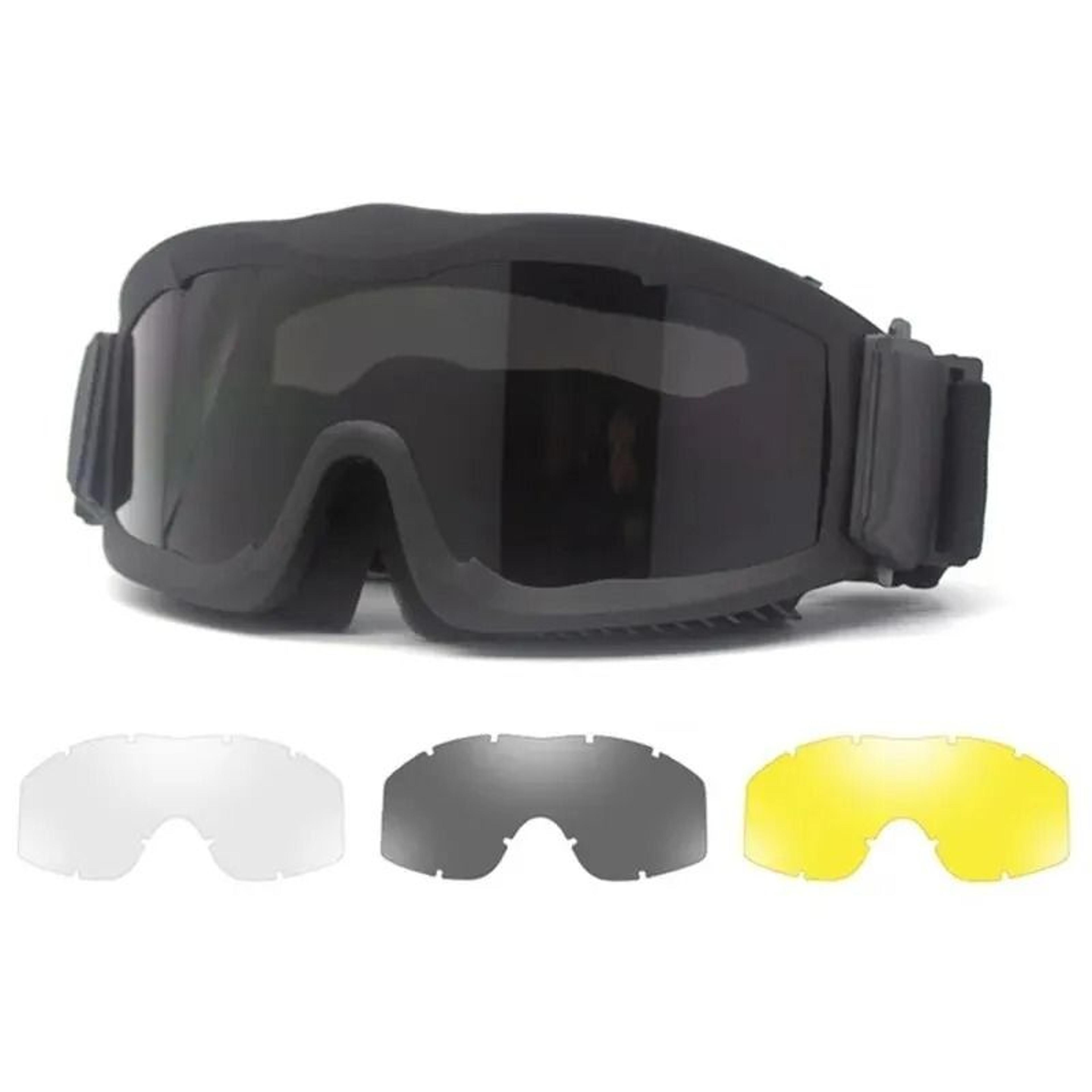 airsoft tactical goggles with interchangeable lenses