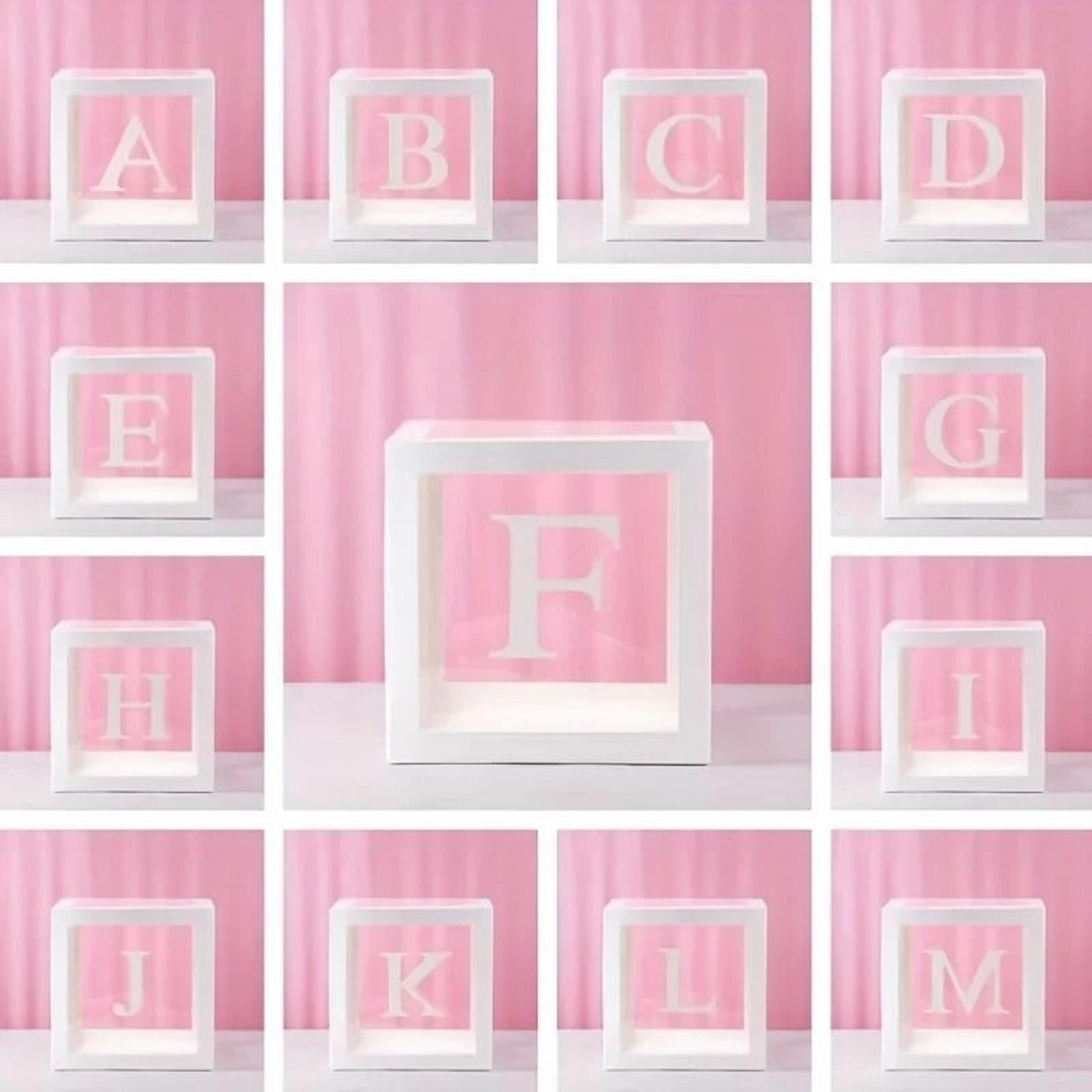transparent custom letter baby shower balloon box