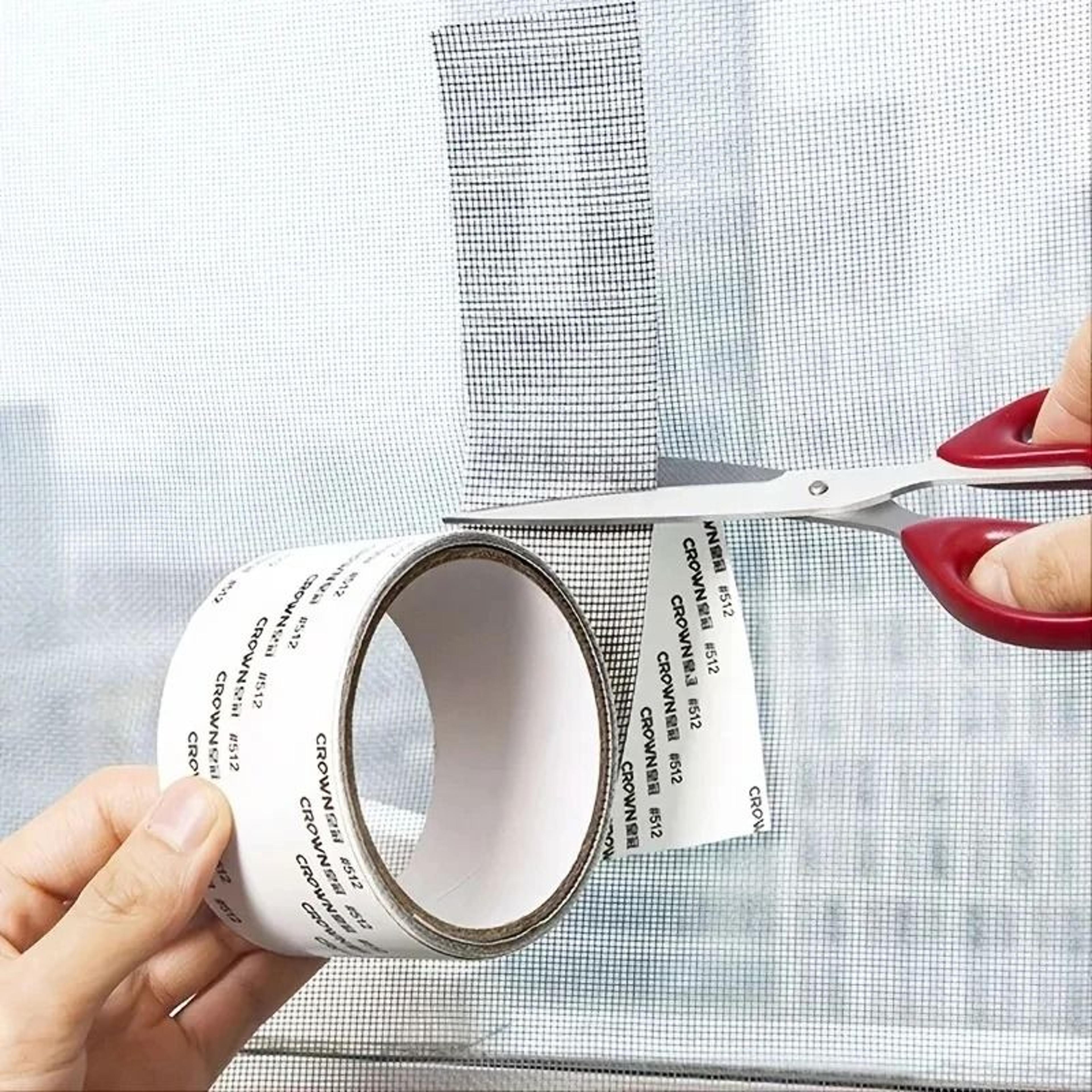 self-adhesive window screen repair mesh tape