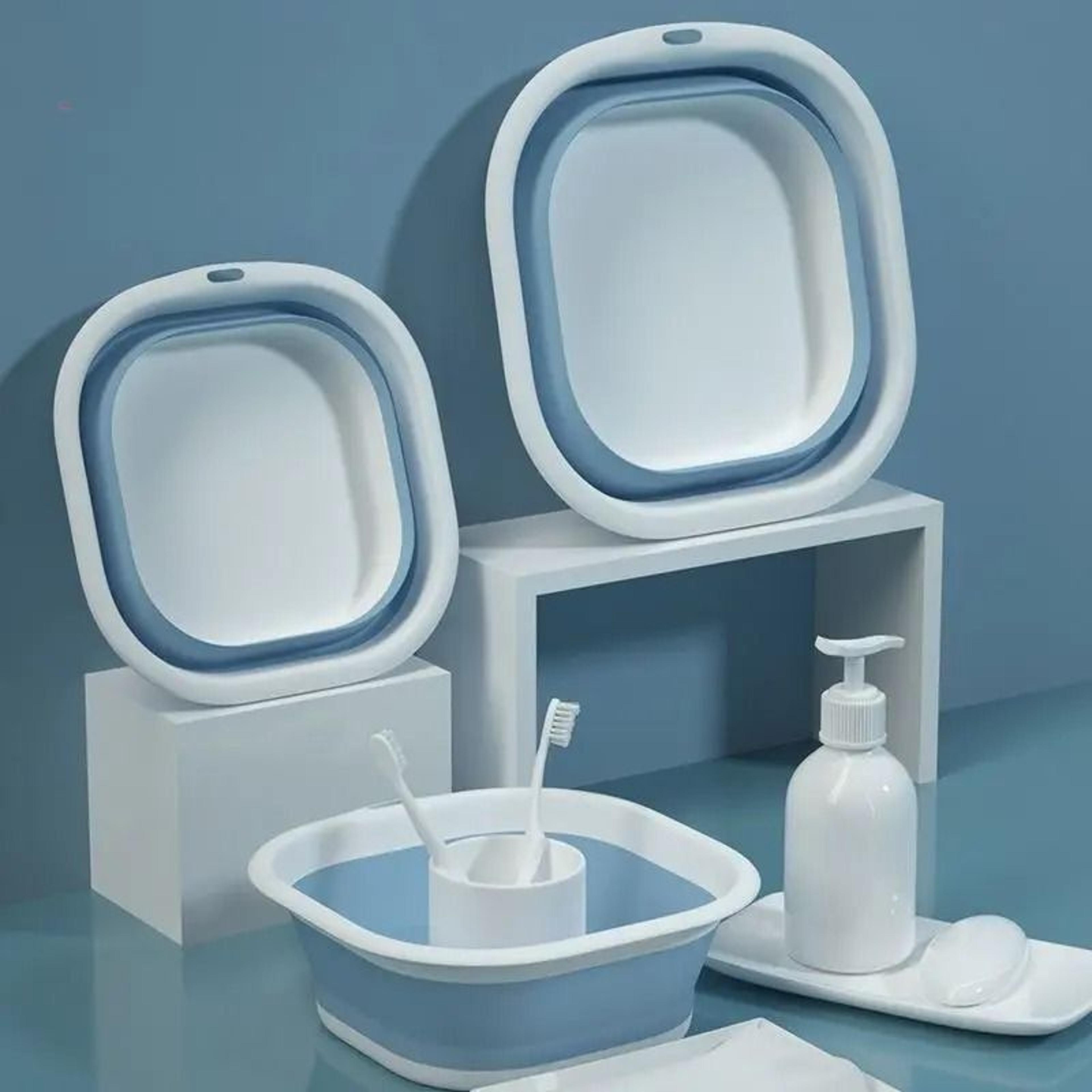 portable collapsible multi-purpose wash basin