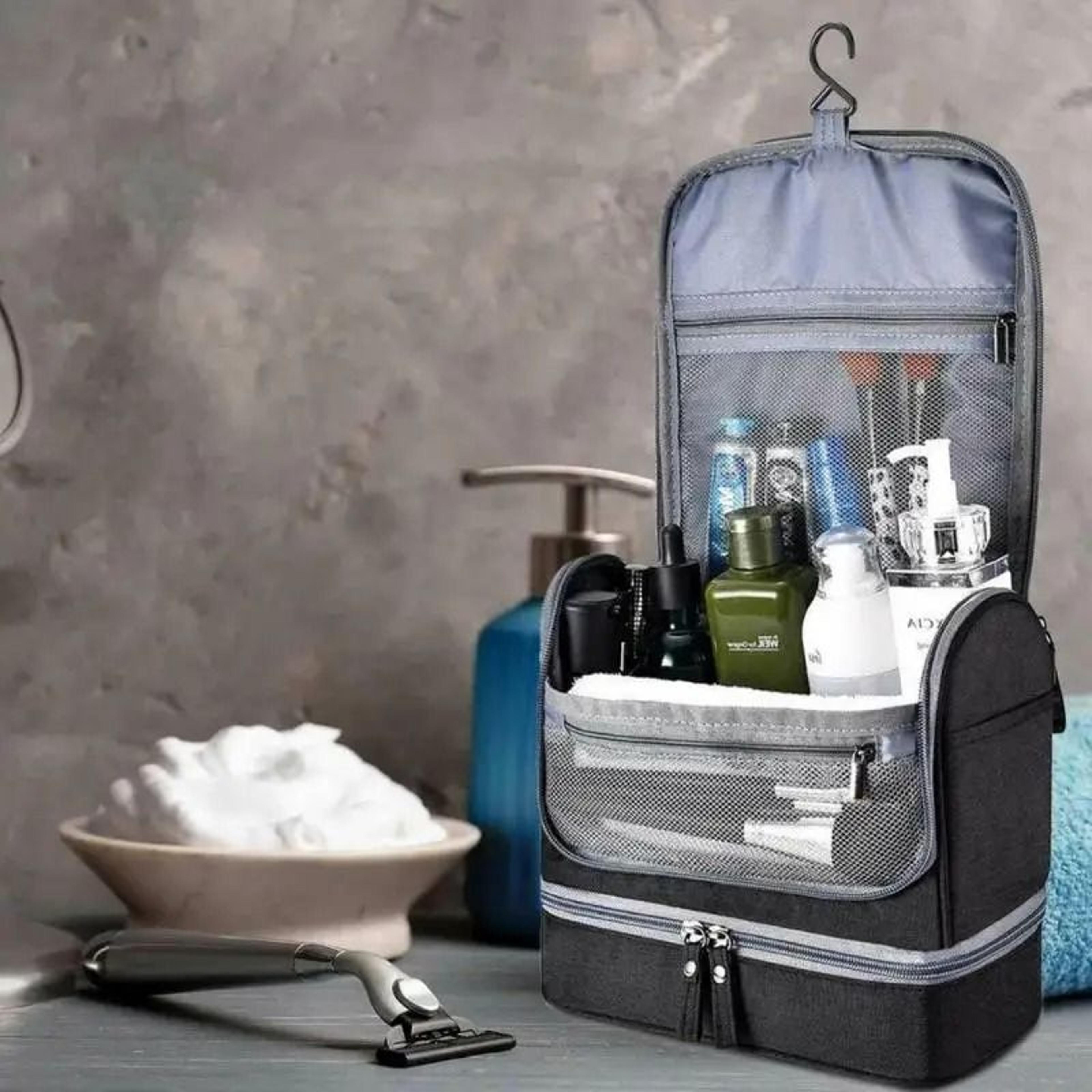 foldable waterproof hanging toiletry washbag