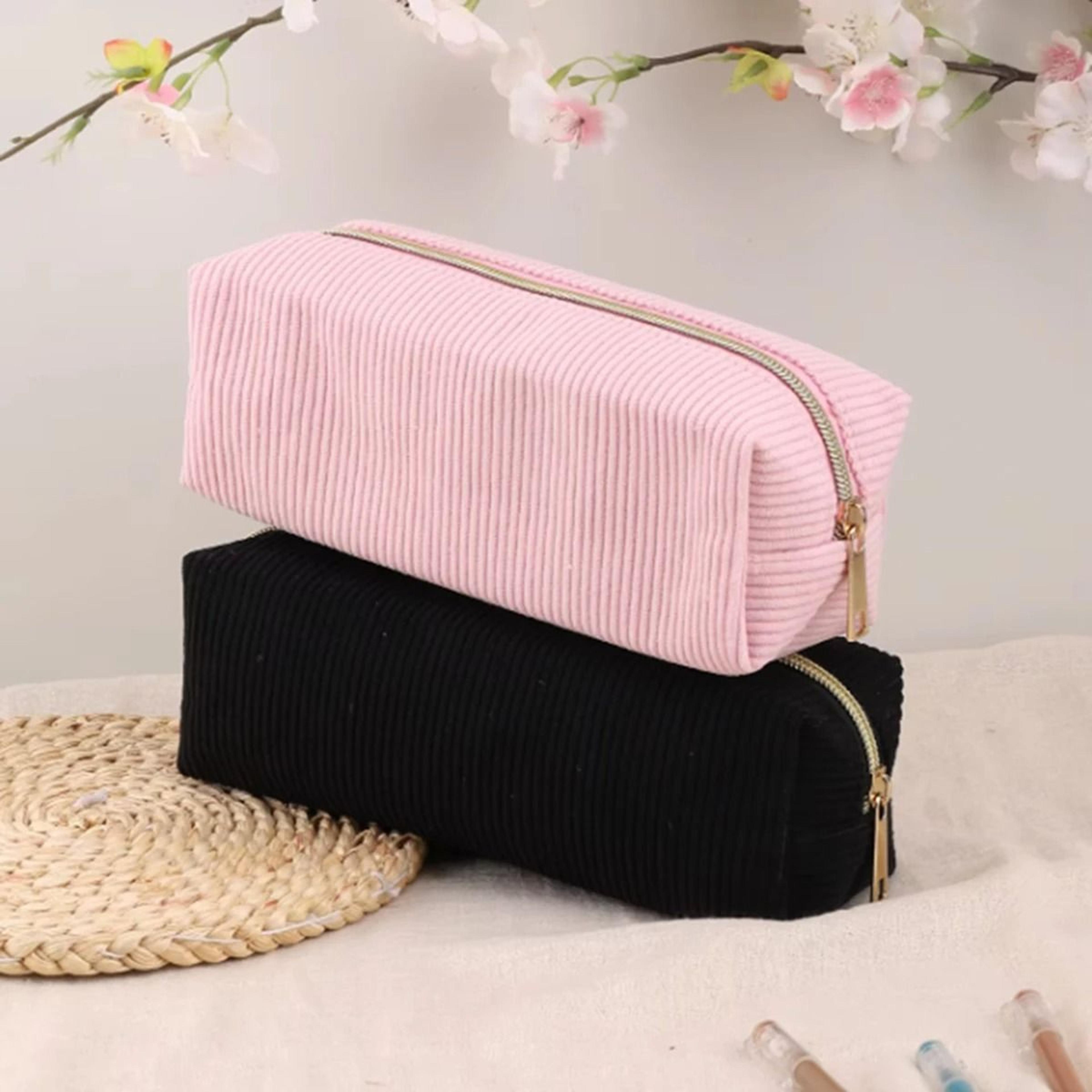 large-capacity solid color stationery and pencil case