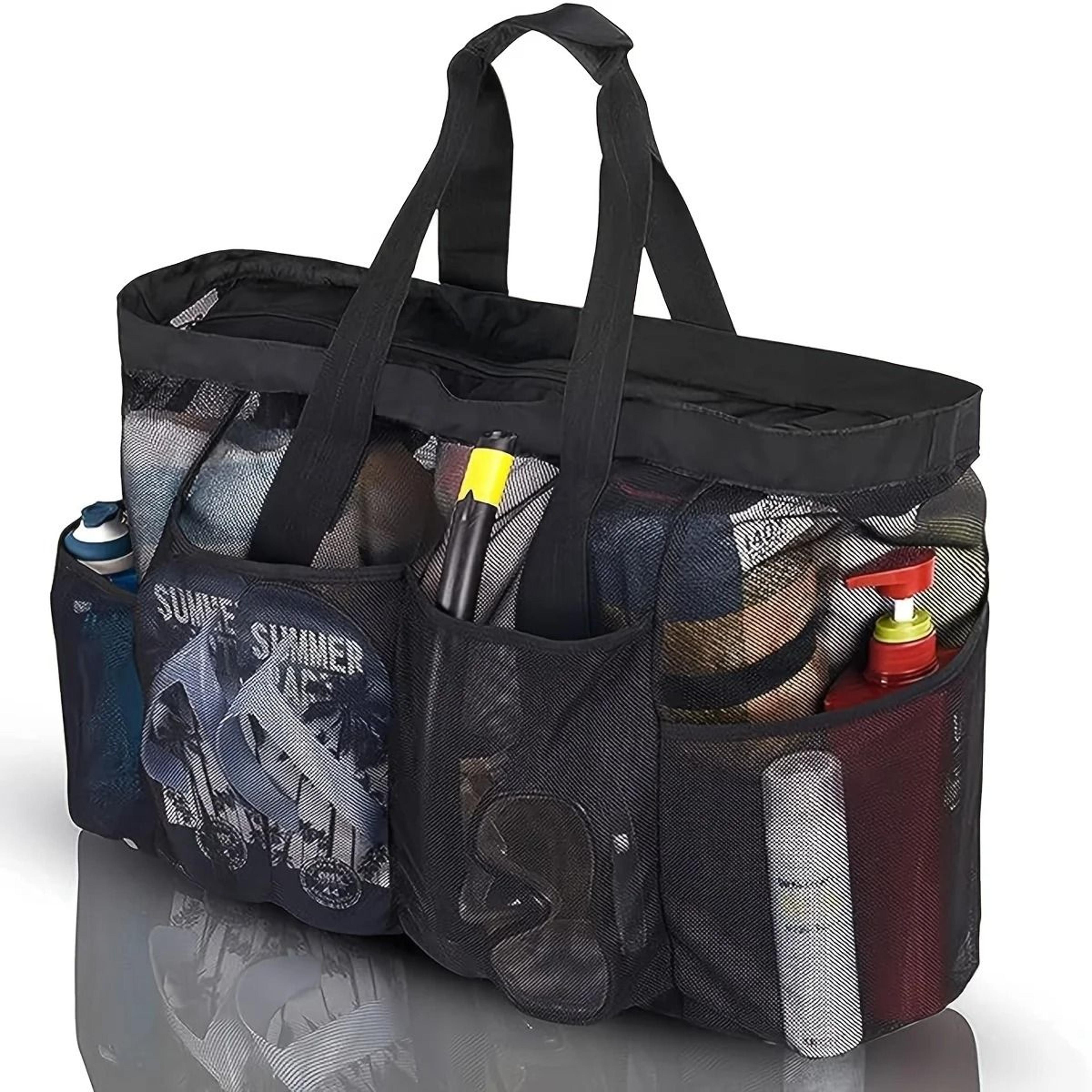 extra large portable mesh beach tote and organizer