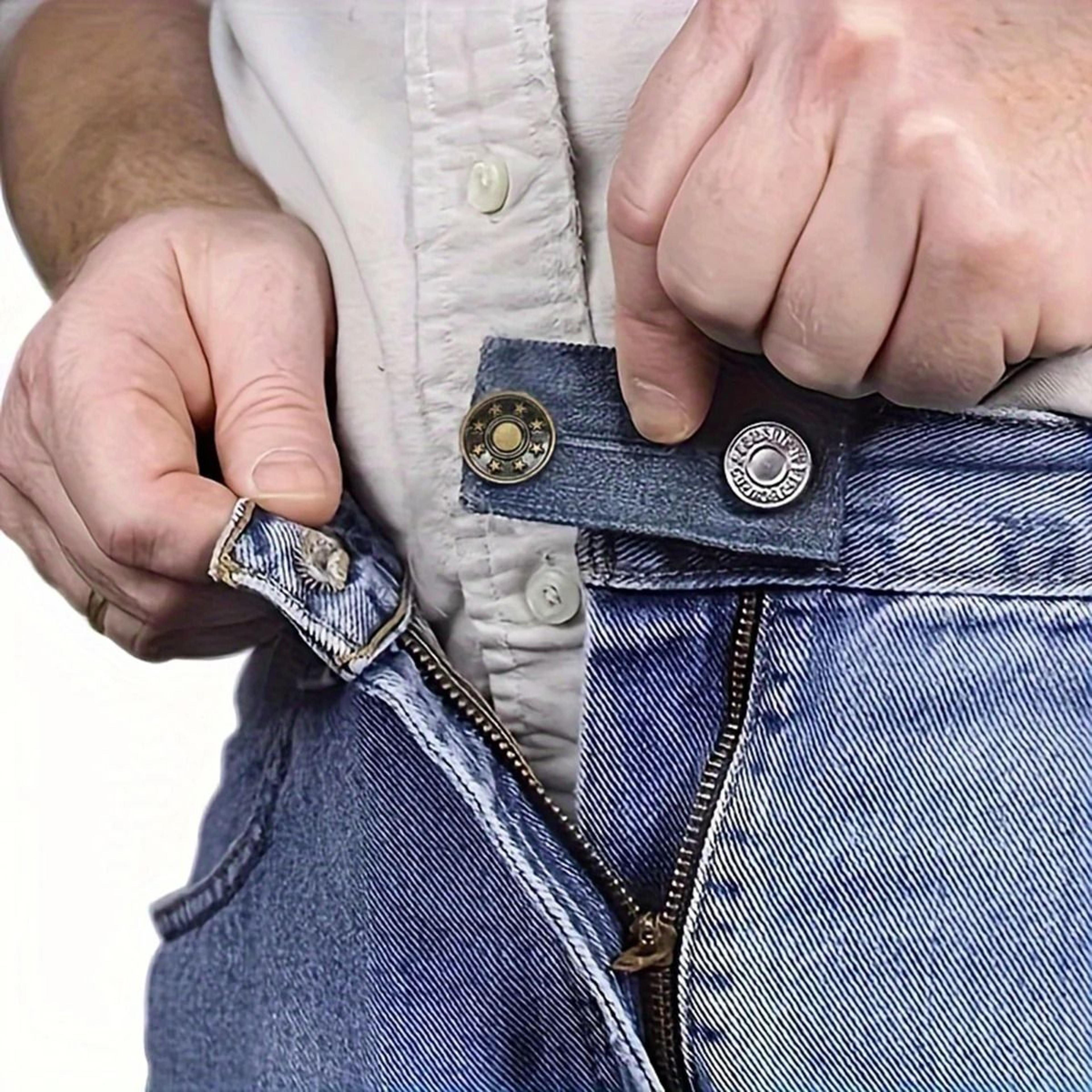 elastic waist extender buttons for pants and jeans