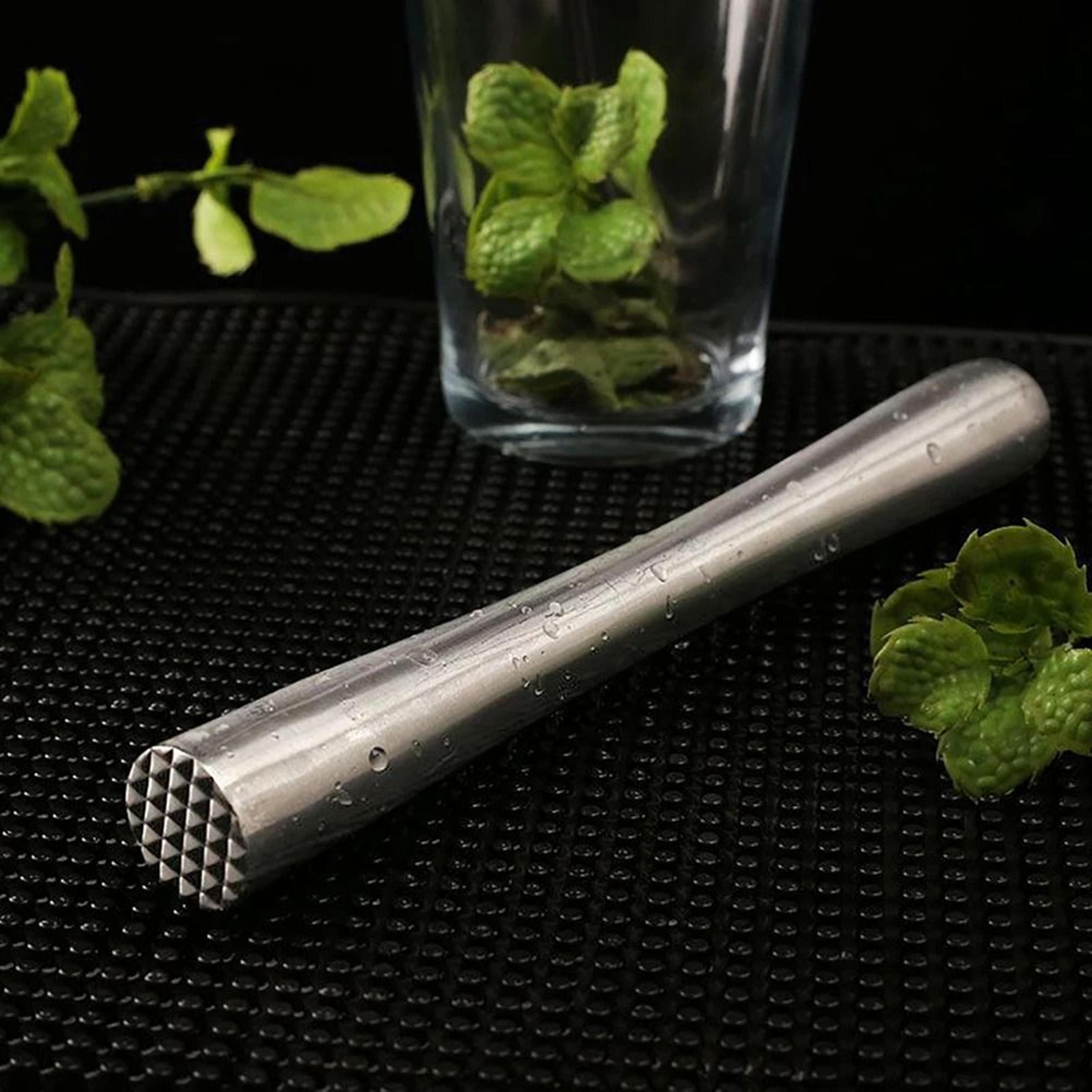 stainless steel cocktail muddler and ice crusher