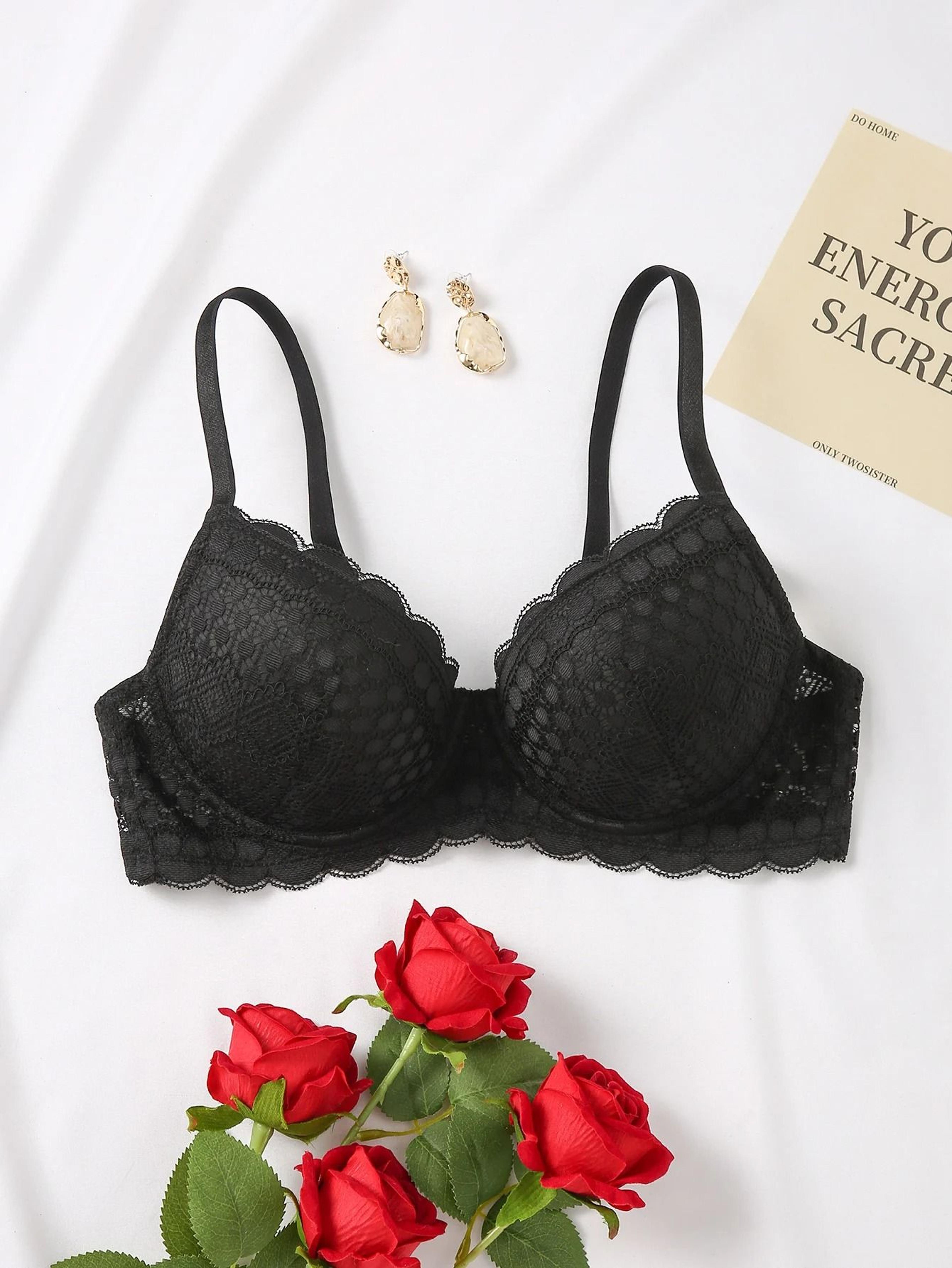 womens sexy lace comfortable breathable underwire push-up bra