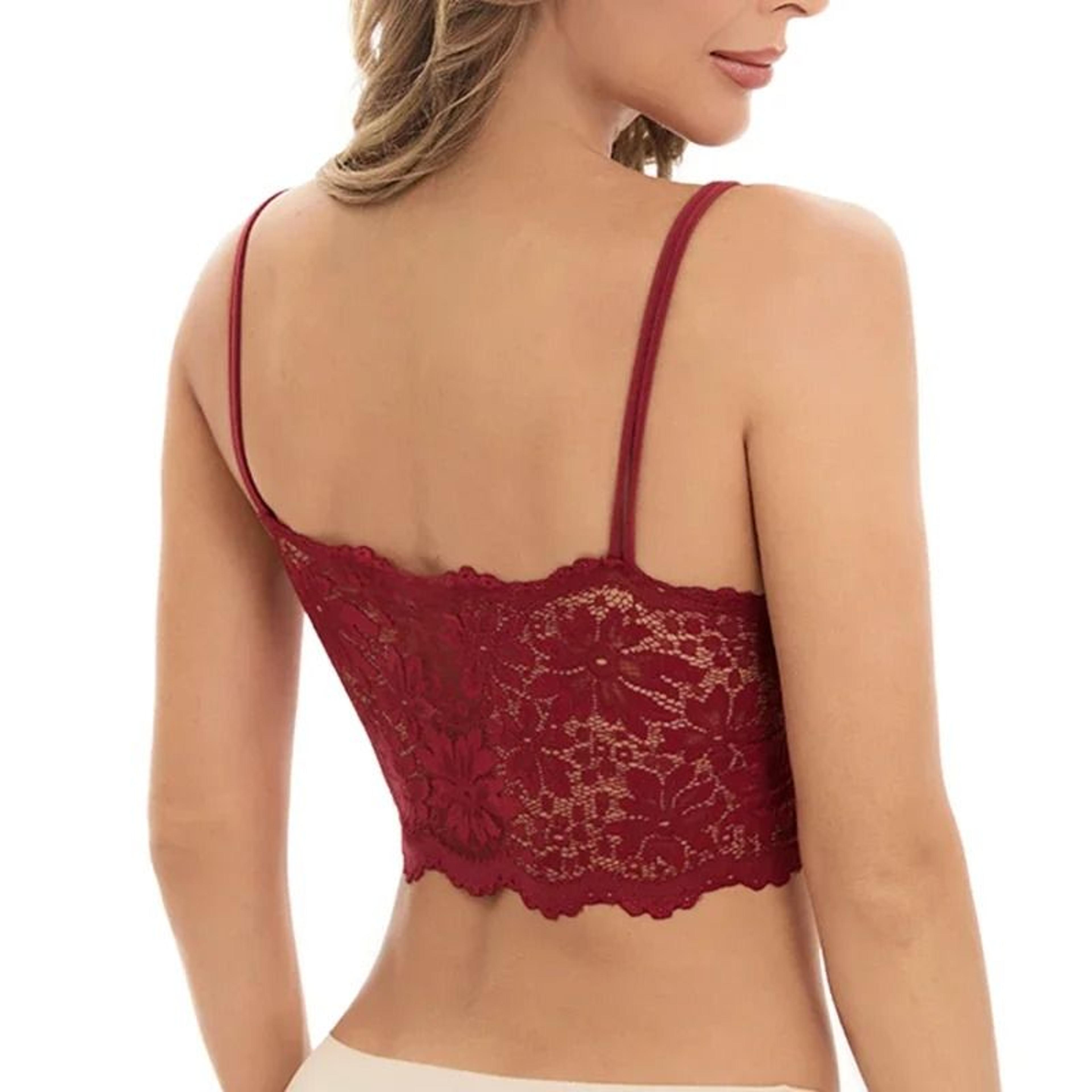 new womens seamless lace hollow out wireless bralette