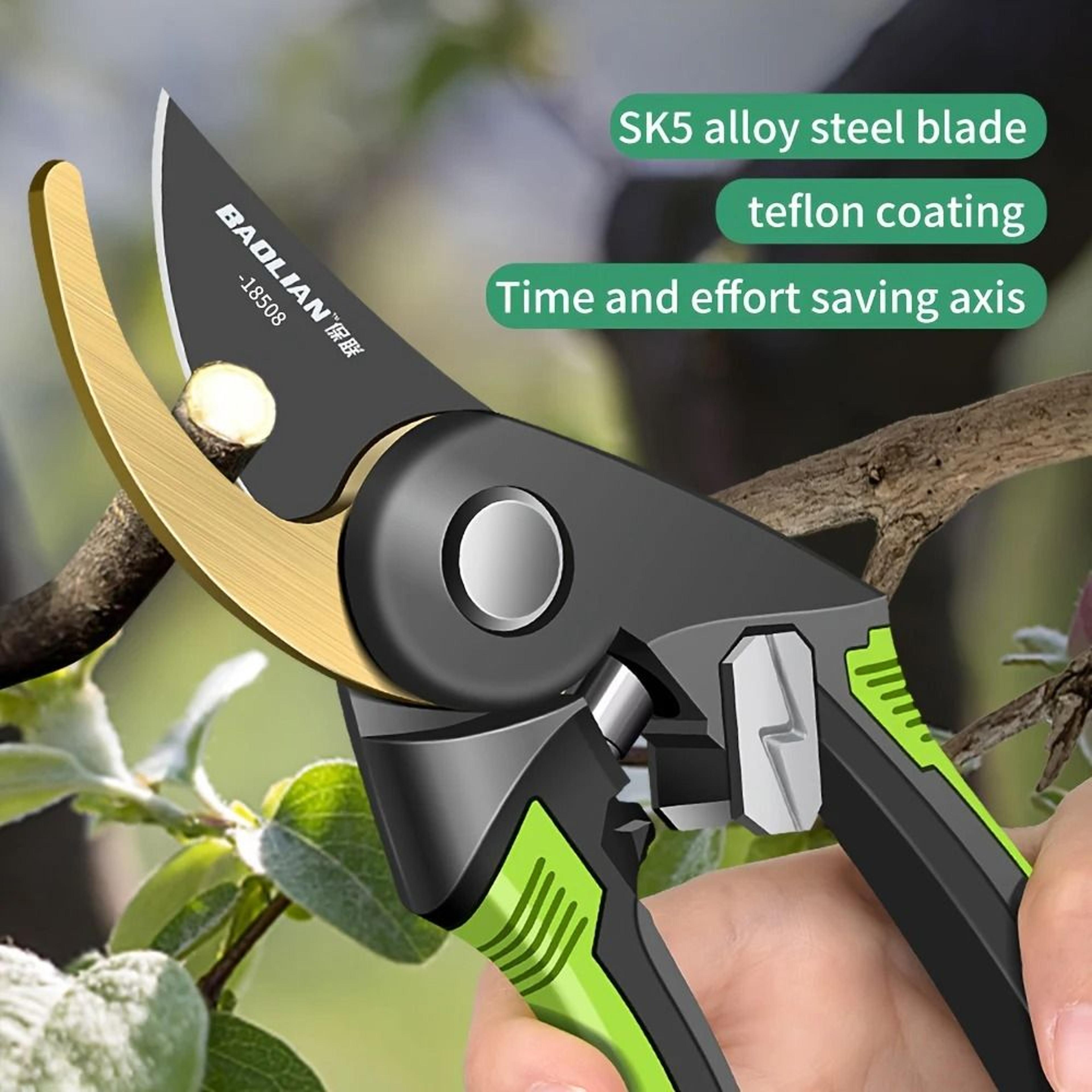 professional heavy-duty sharp manual garden trimming tool and durable plant pruning scissors