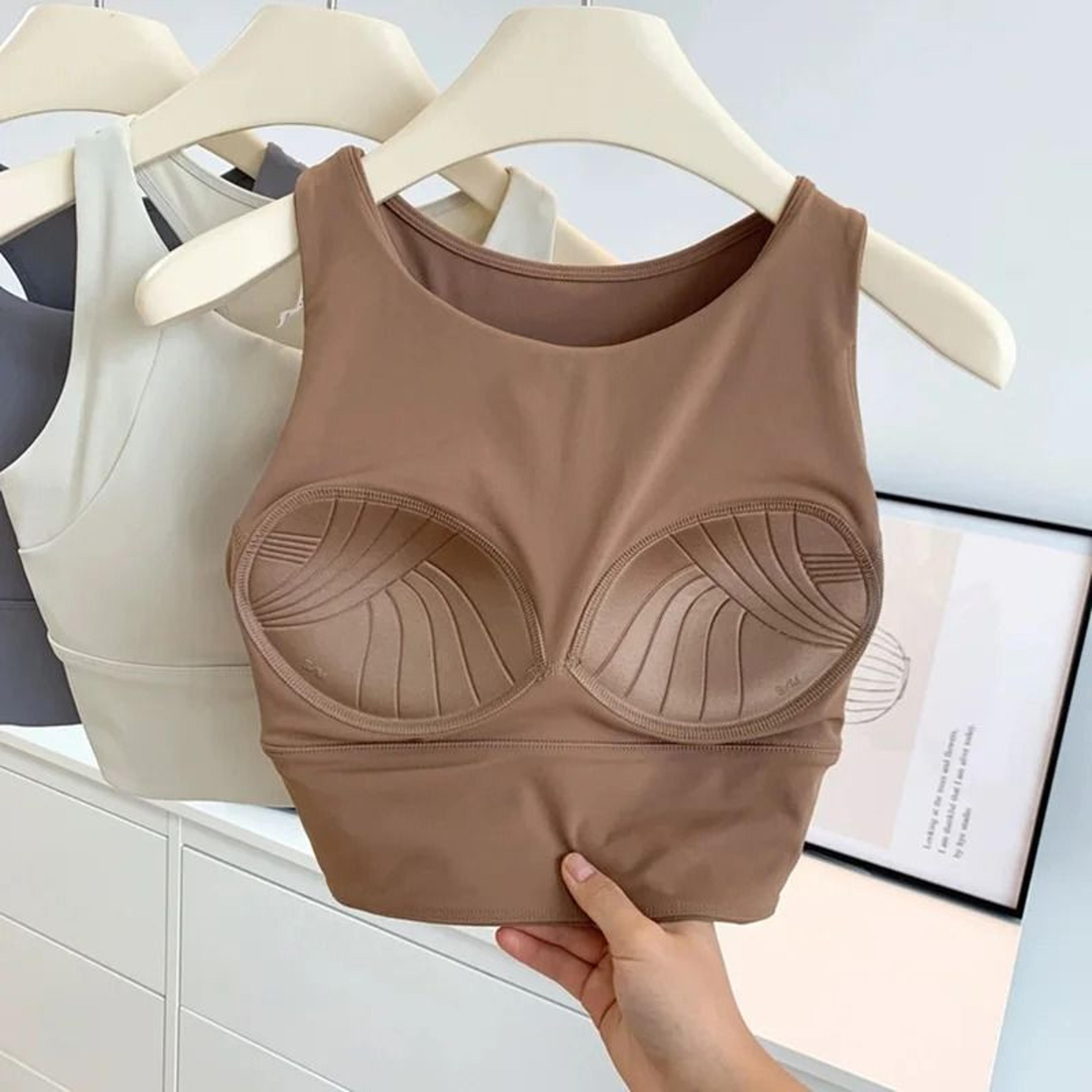 all-in-one shock-proof compact sports vest running full-cup yoga bra