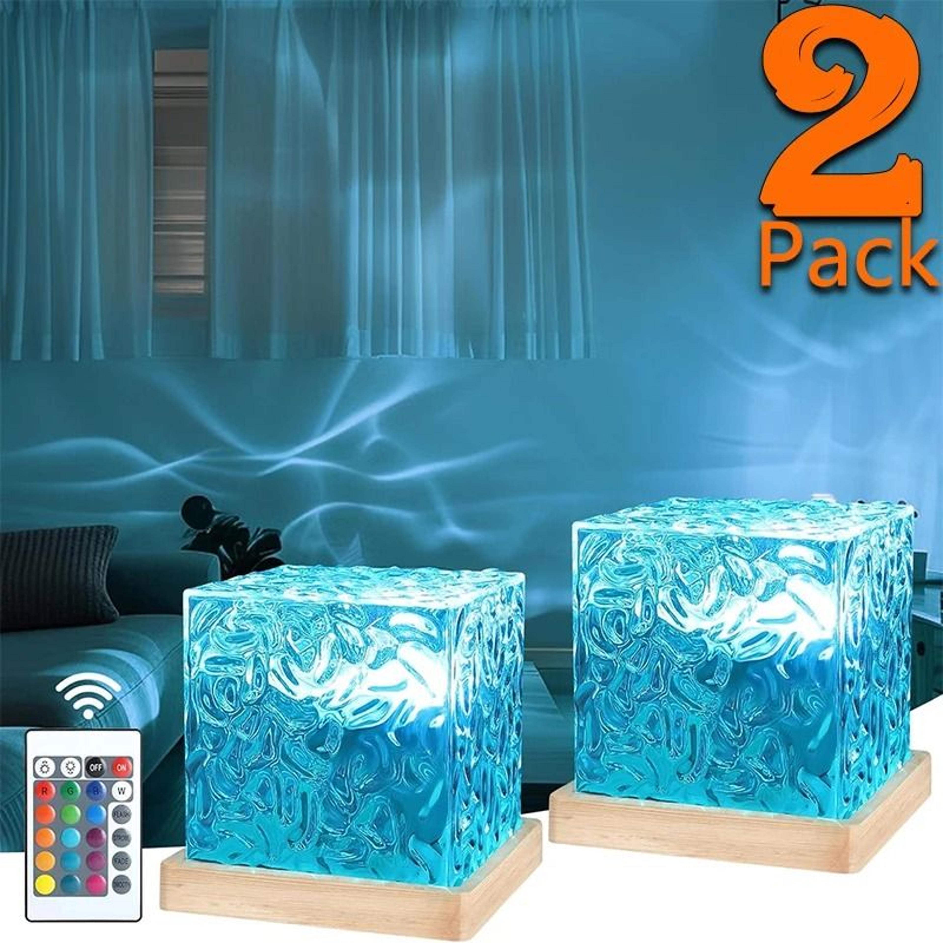 ocean wave aurora glow lamp – 16 color midnight aura water projector for home & office