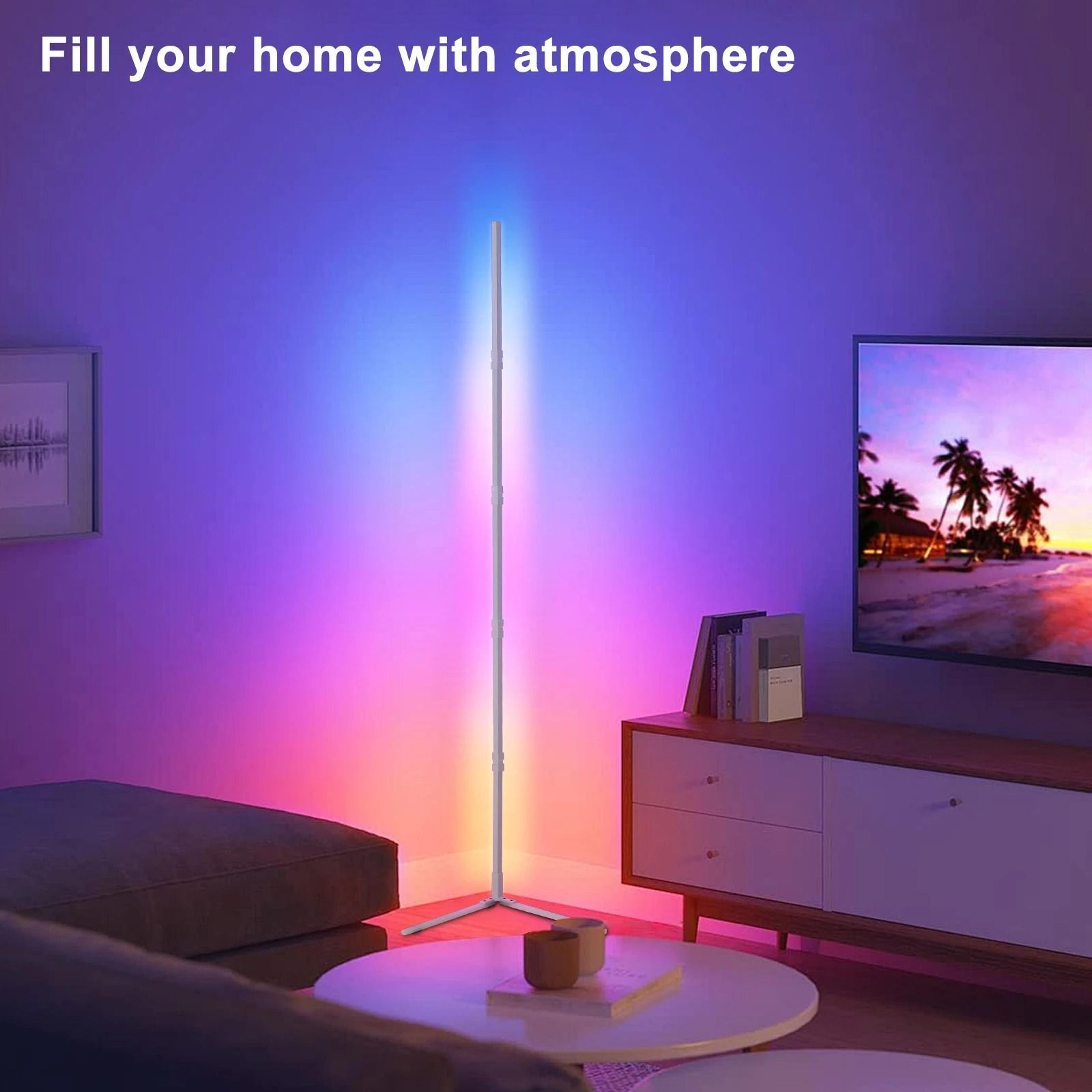 tuya rgb smart floor lamp – modern corner led stand lighting for home & festival