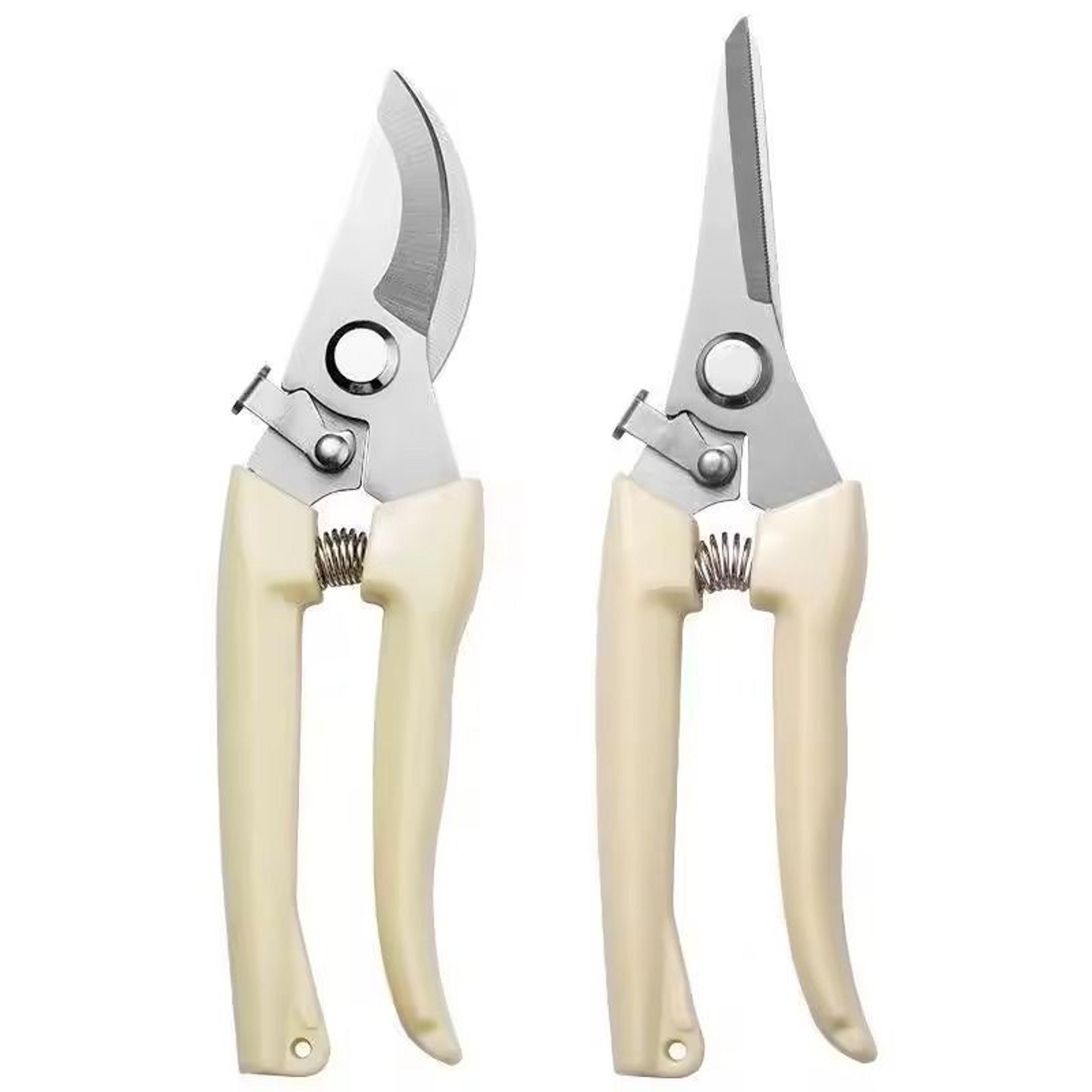 stainless steel professional pruning scissors – multifunctional bypass garden shear for flower & tree branches