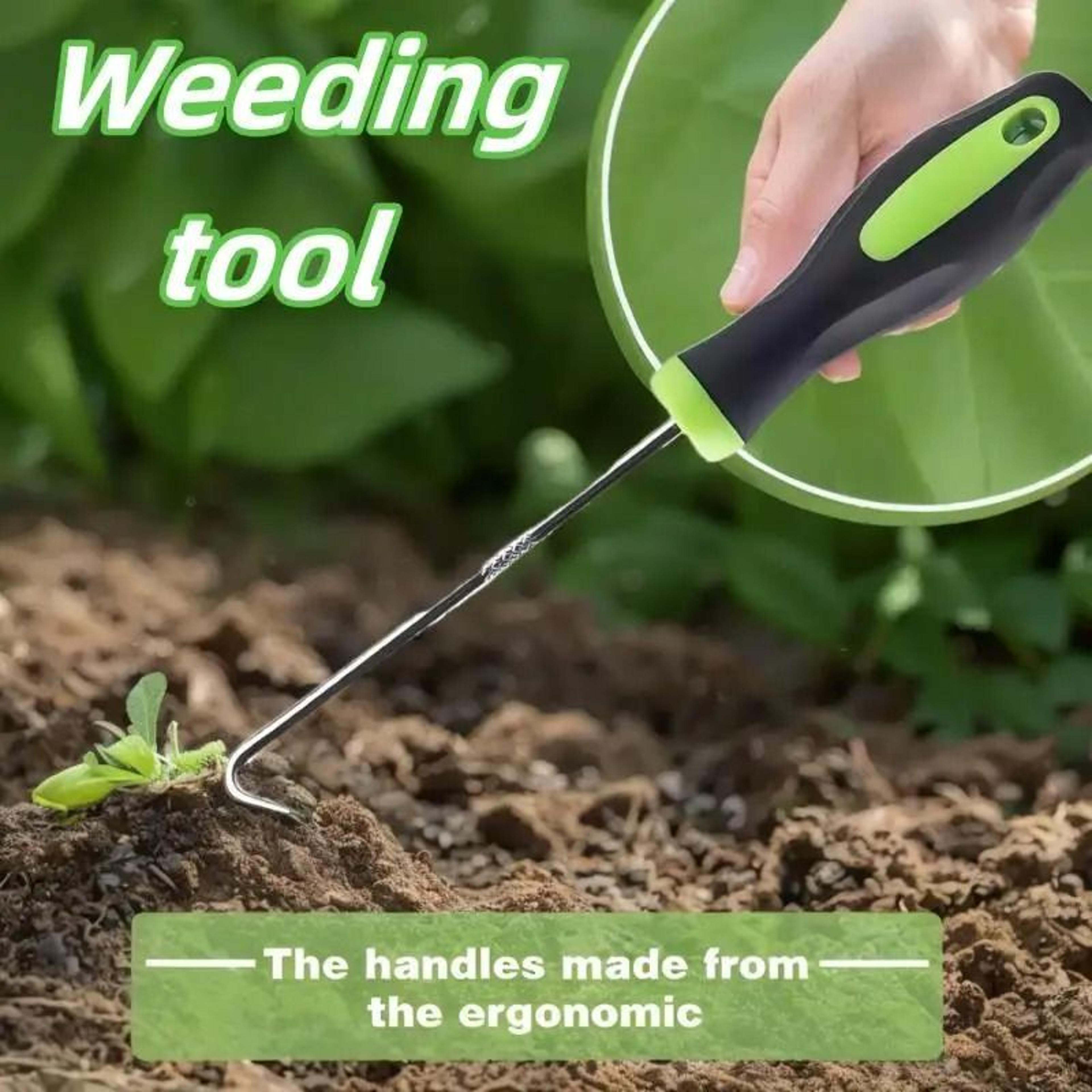 heavy-duty weed puller – ergonomic root remover for lawns, patios, and gravel