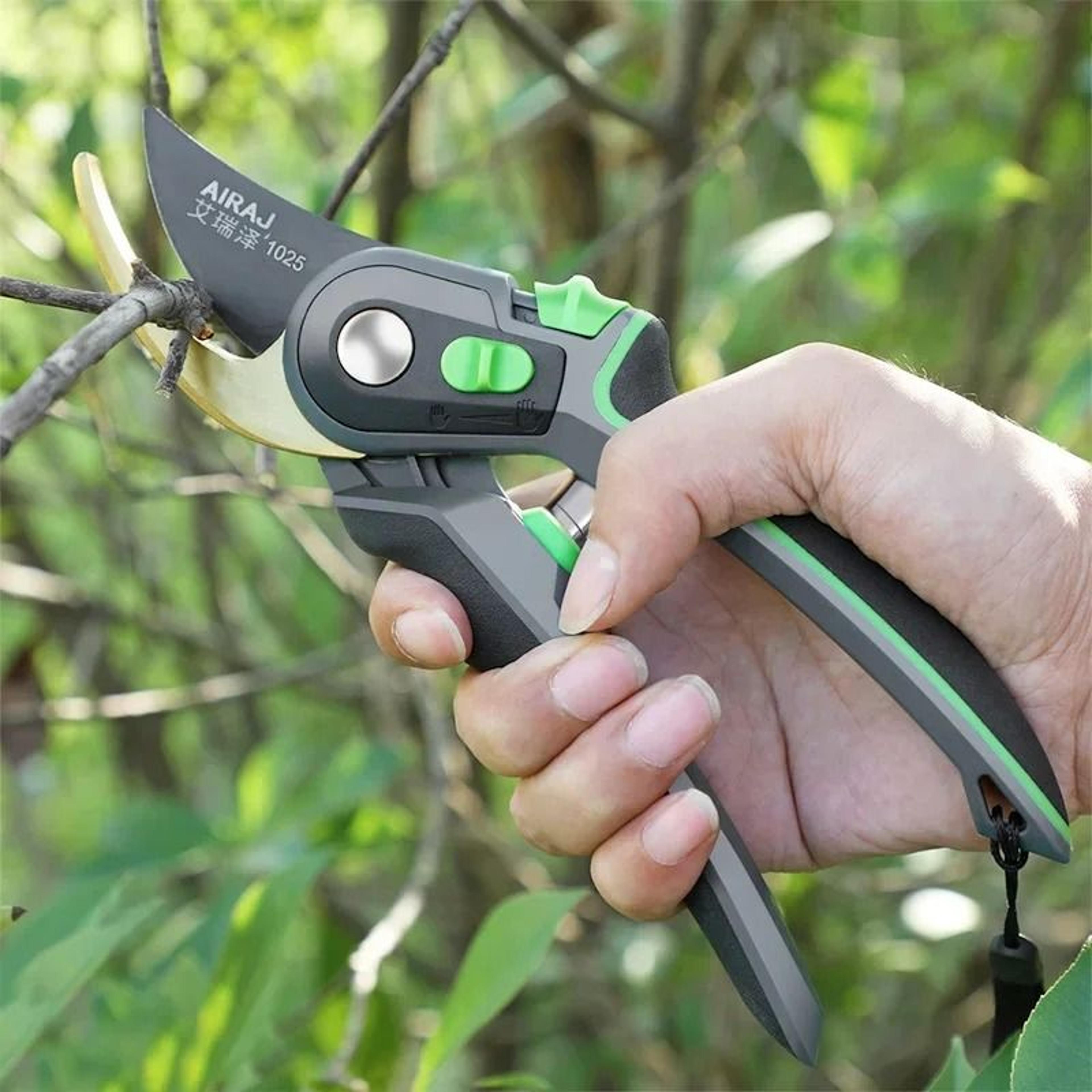 airaj horticulture pruner – heavy-duty plant trimming shears & shrub garden scissors