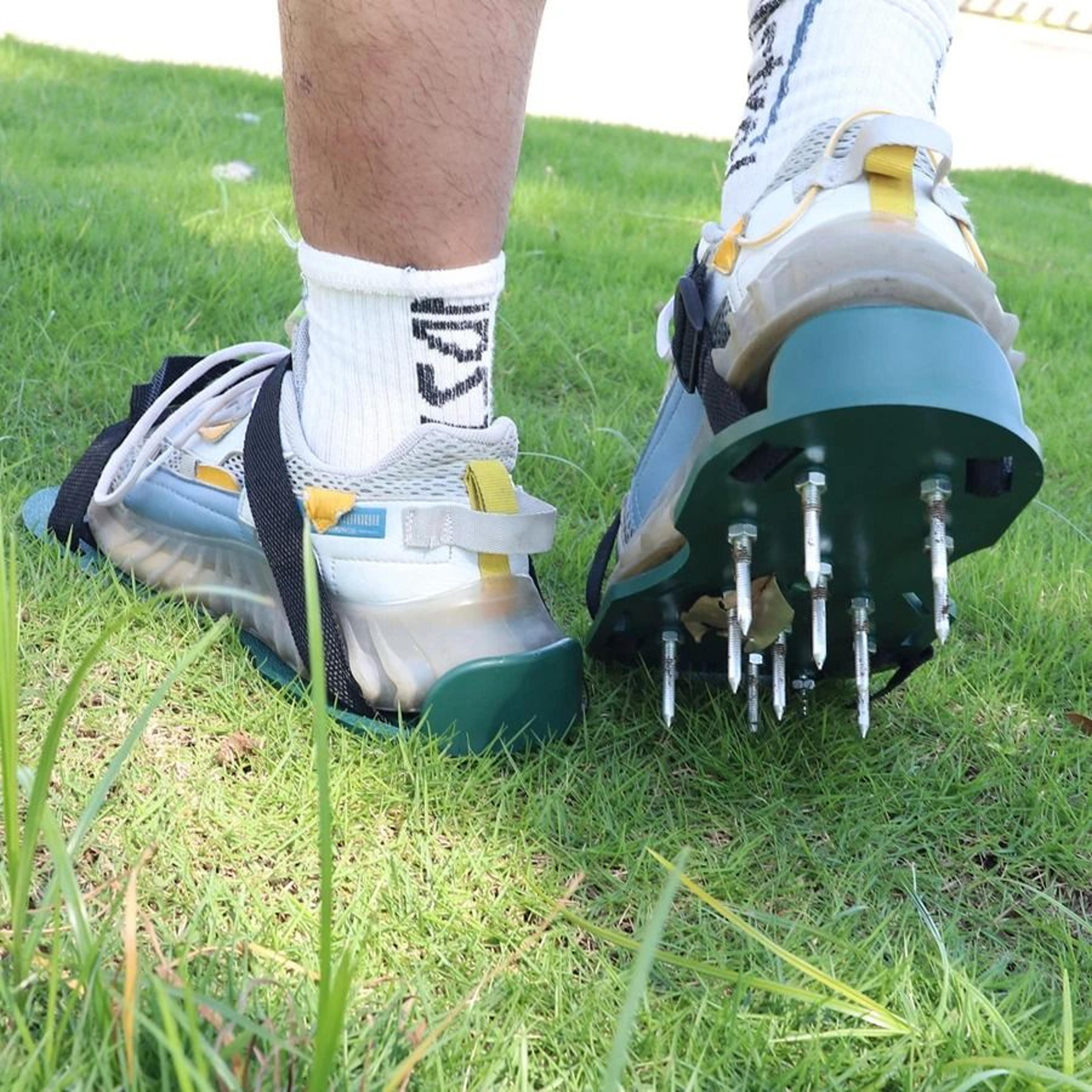 gardening soil loosening shoe tool – heavy-duty lawn aerator & agricultural supplies for grass maintenance