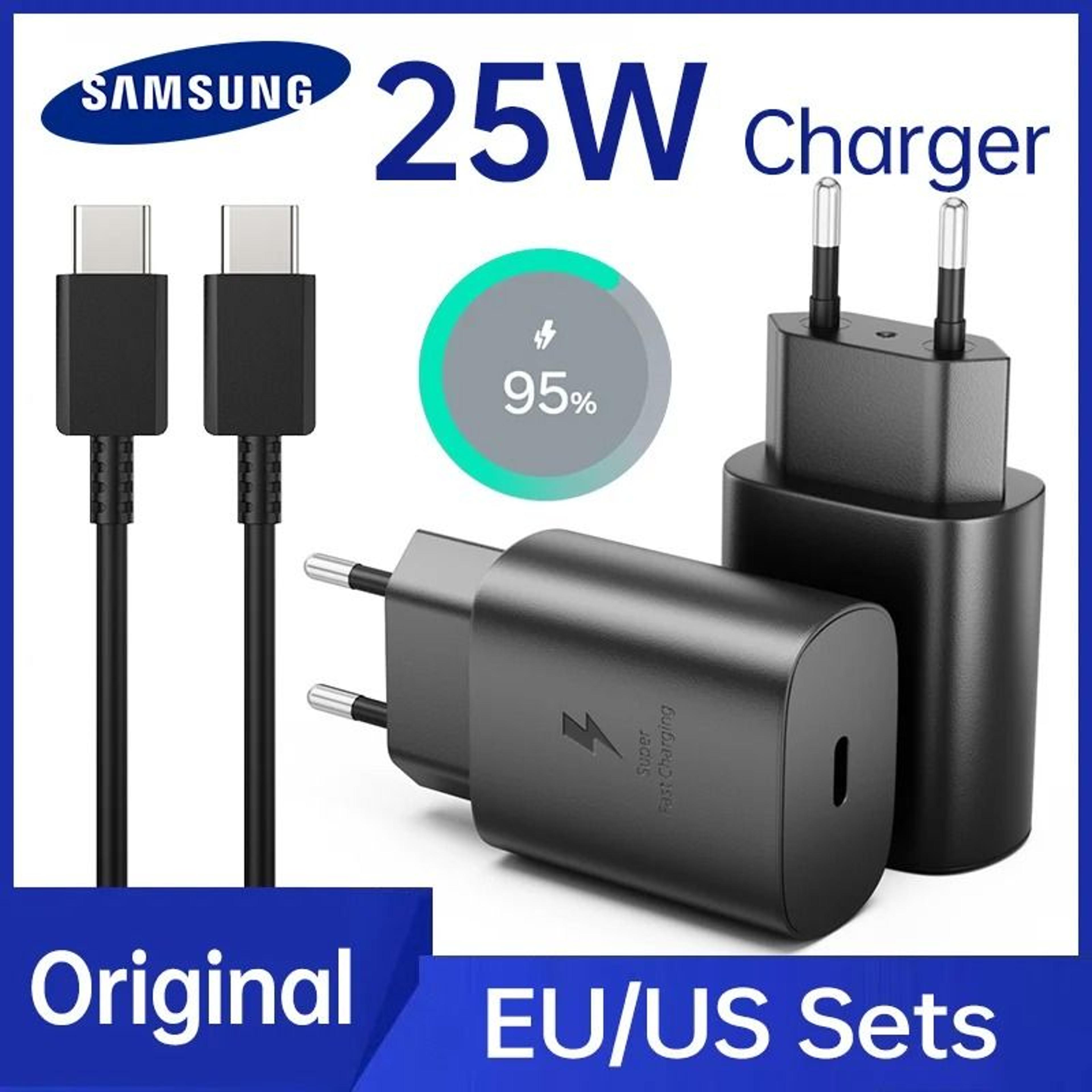 samsung super fast charger – 45w/25w pd type-c power adapter for galaxy s25, s24, s23 ultra, and a54