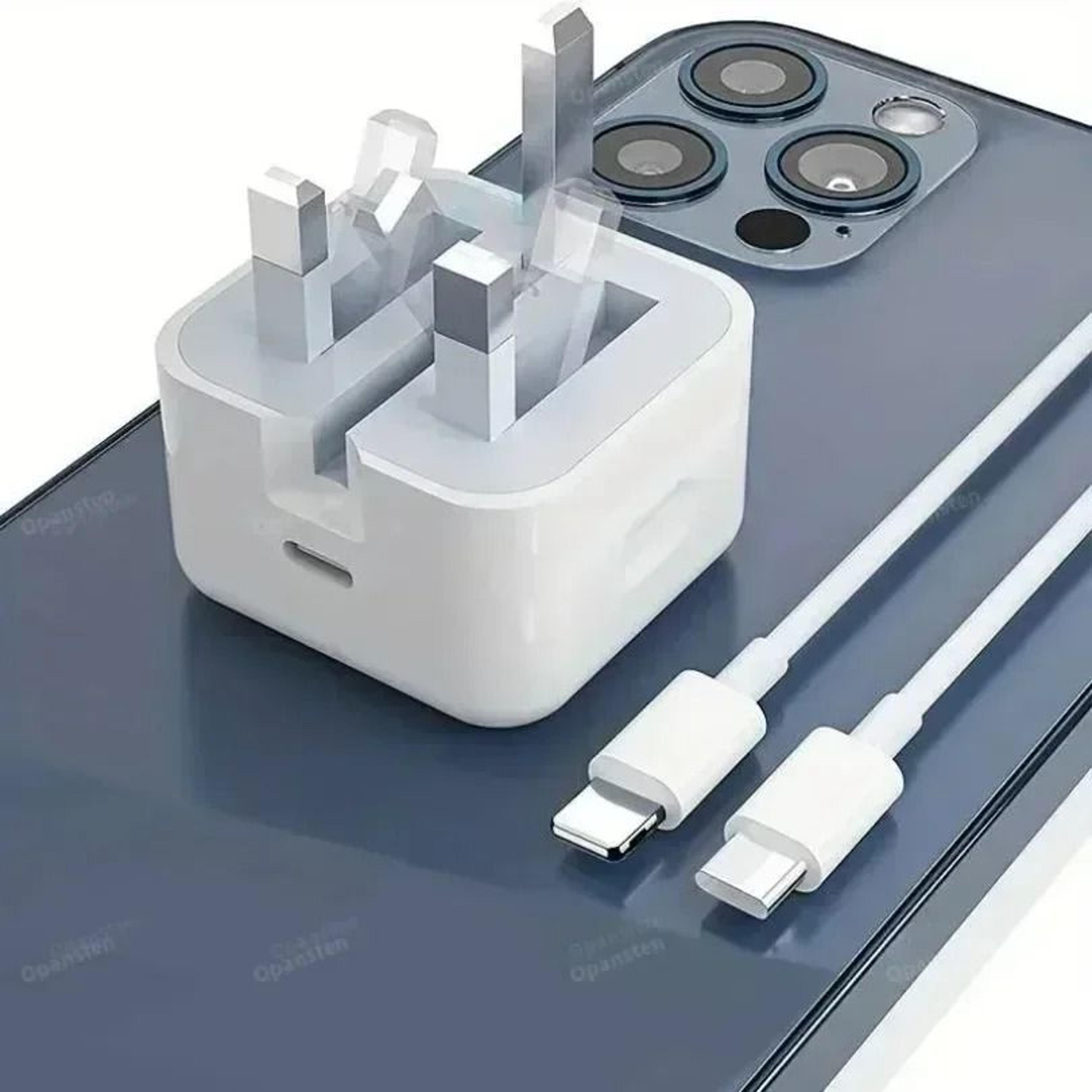 foldable uk plug usb-c fast charger – 25w pd & qc 3.0 quick charge adapter for iphone 16 & 15