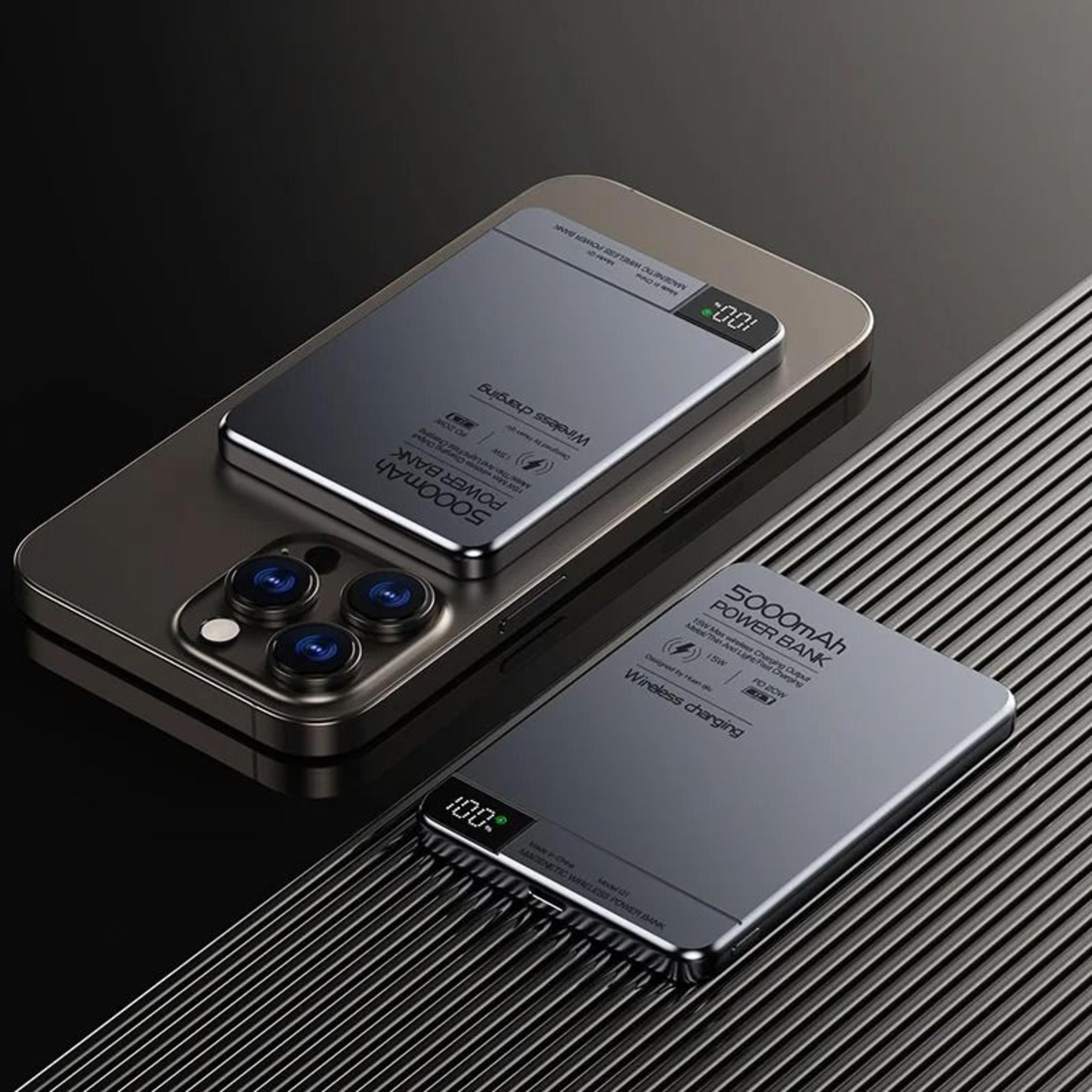 10000mah magnetic qi wireless power bank – pd 20w super fast charging external battery for iphone & samsung