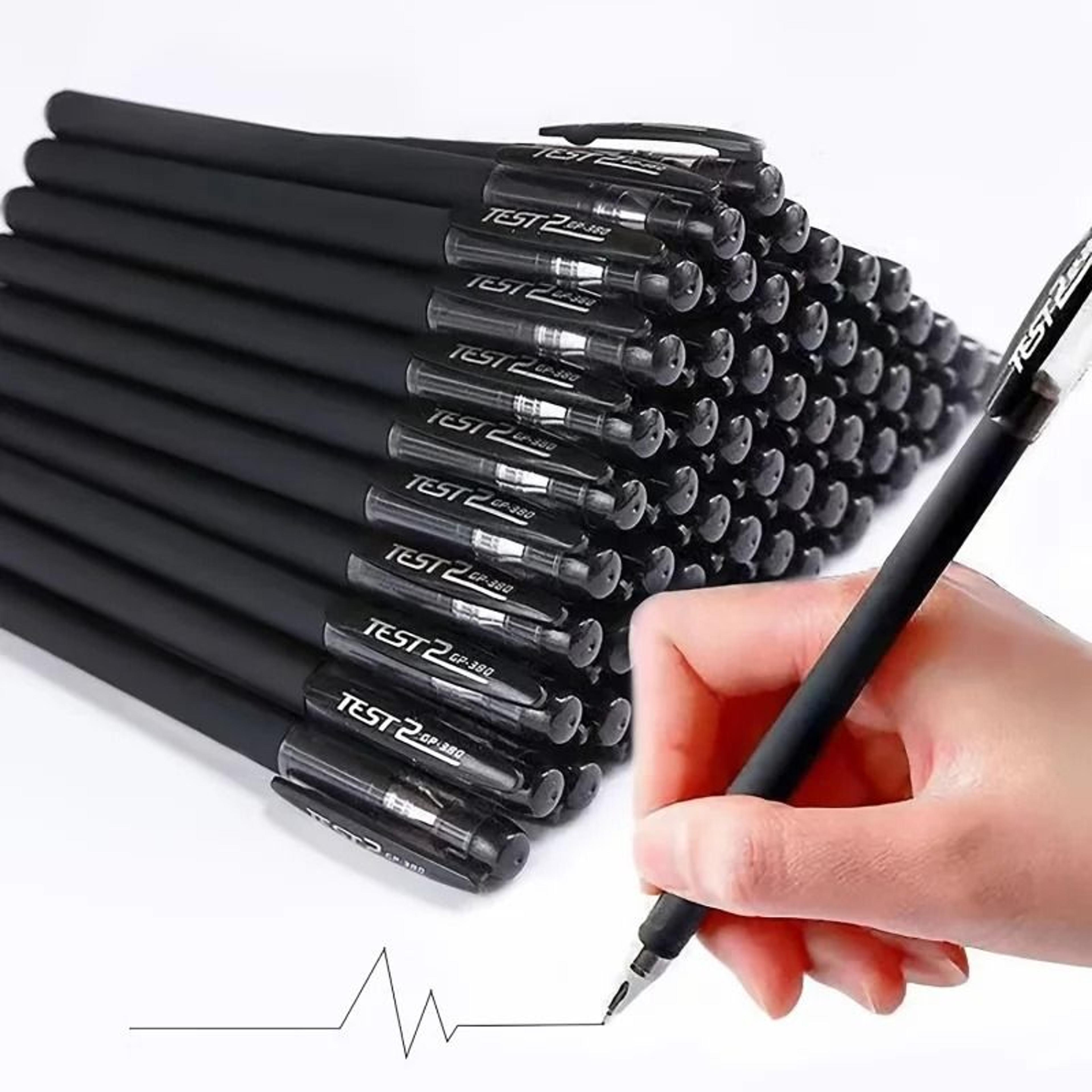 10-piece 0.5mm frosted bullet tip gel pen set – aesthetic colored stationery for students & office