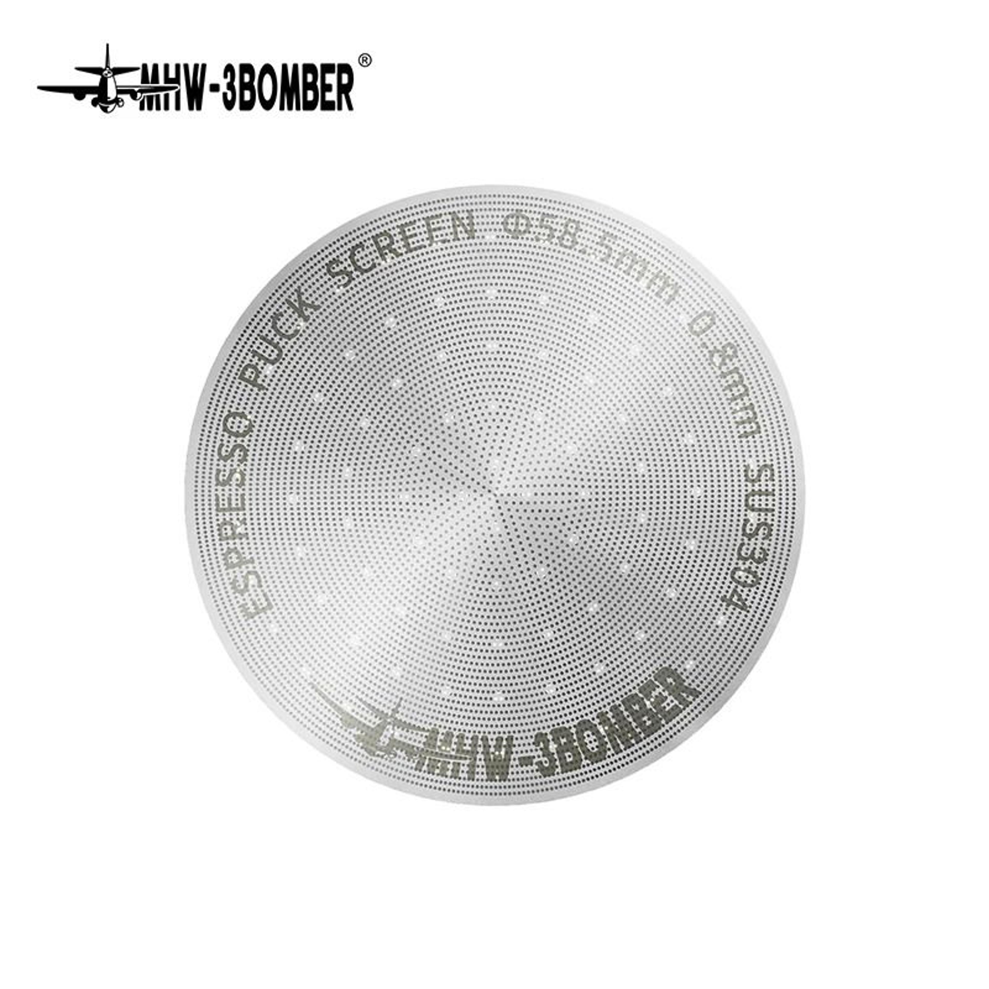 mhw-3bomber titanium coating espresso puck screen – reusable 0.8mm precision lower shower screen