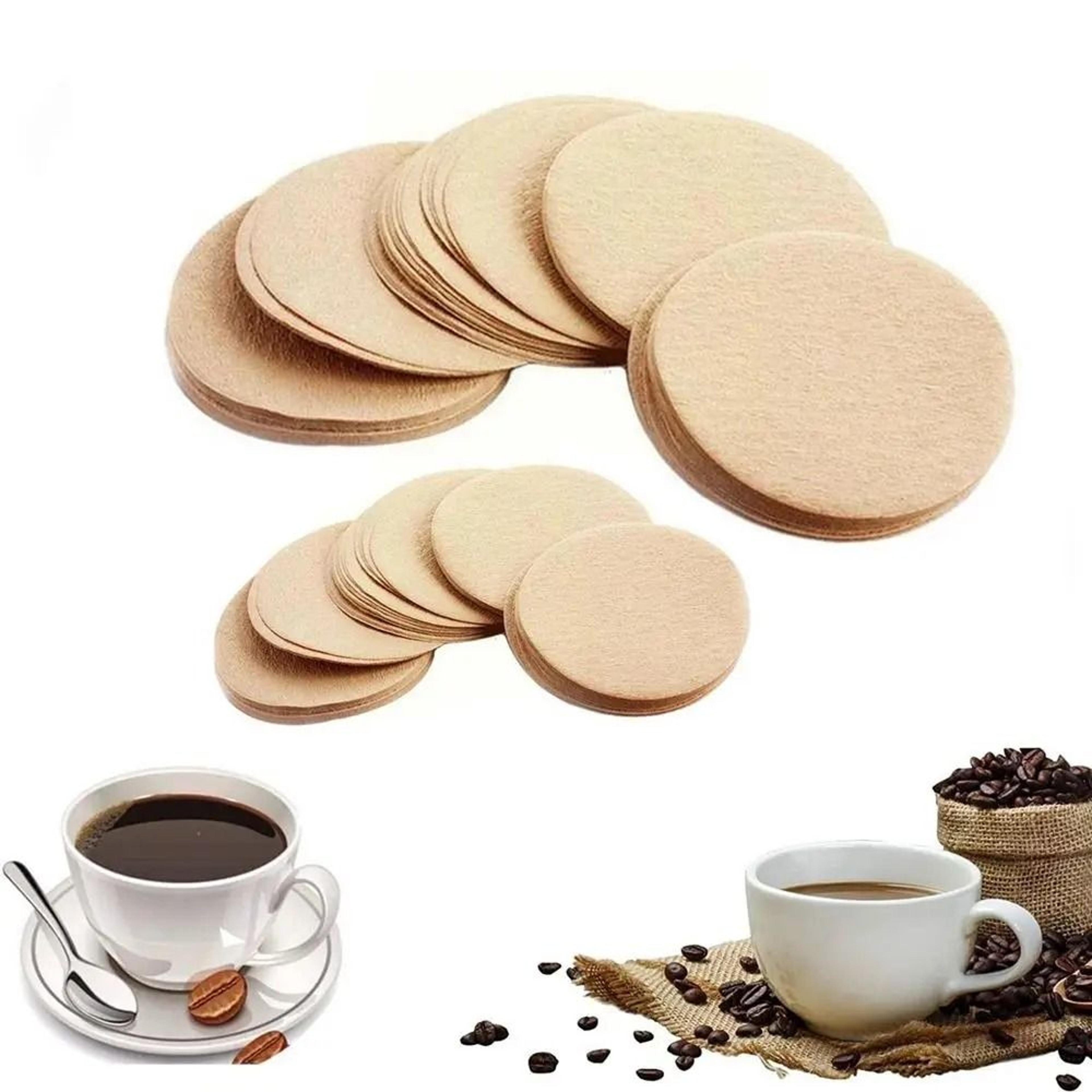 professional round espresso filter papers – 100pcs natural wood fiber filters for moka pots & drippers