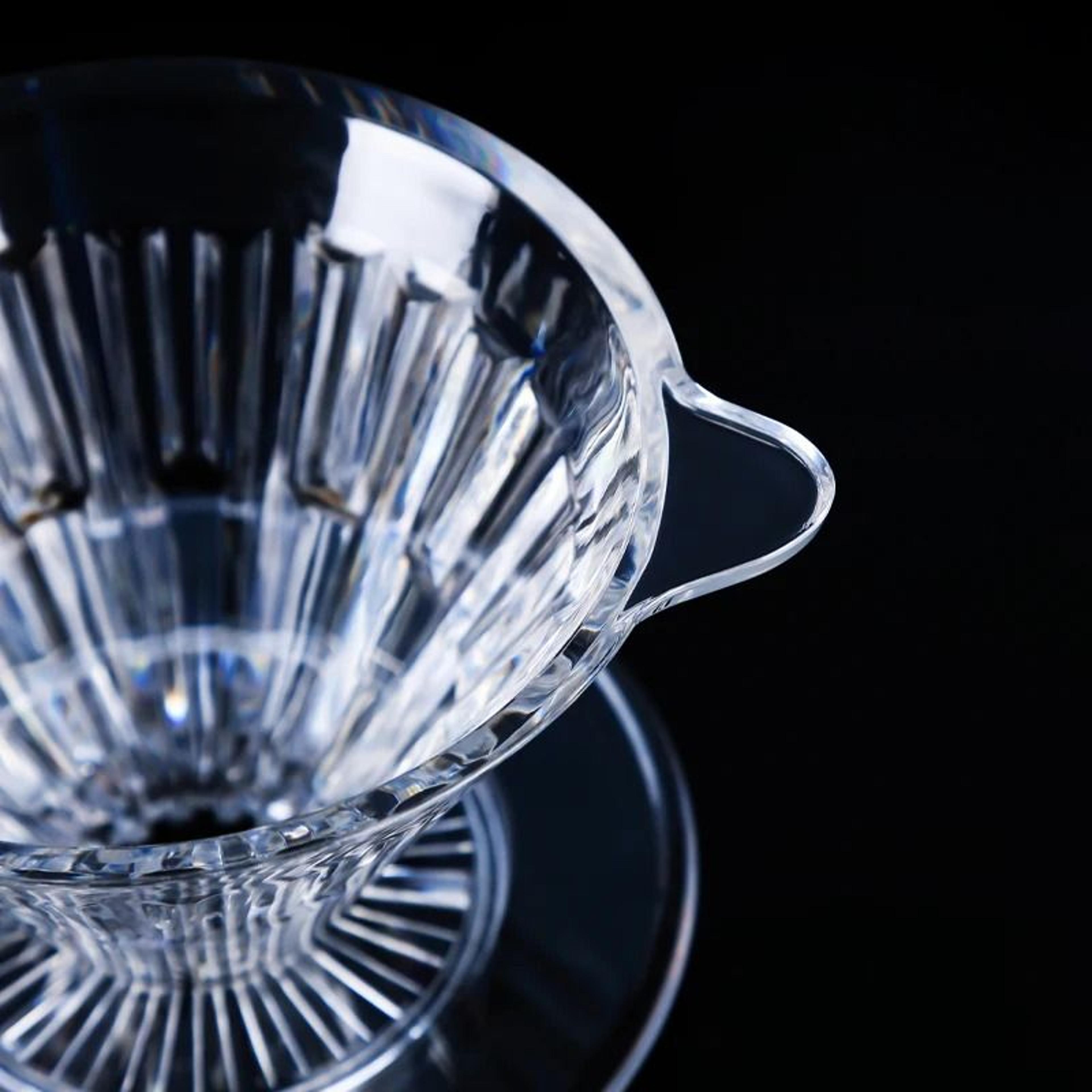 crystal eye glass coffee dripper – professional 1-4 cup pour over accessories for precision slow brewing